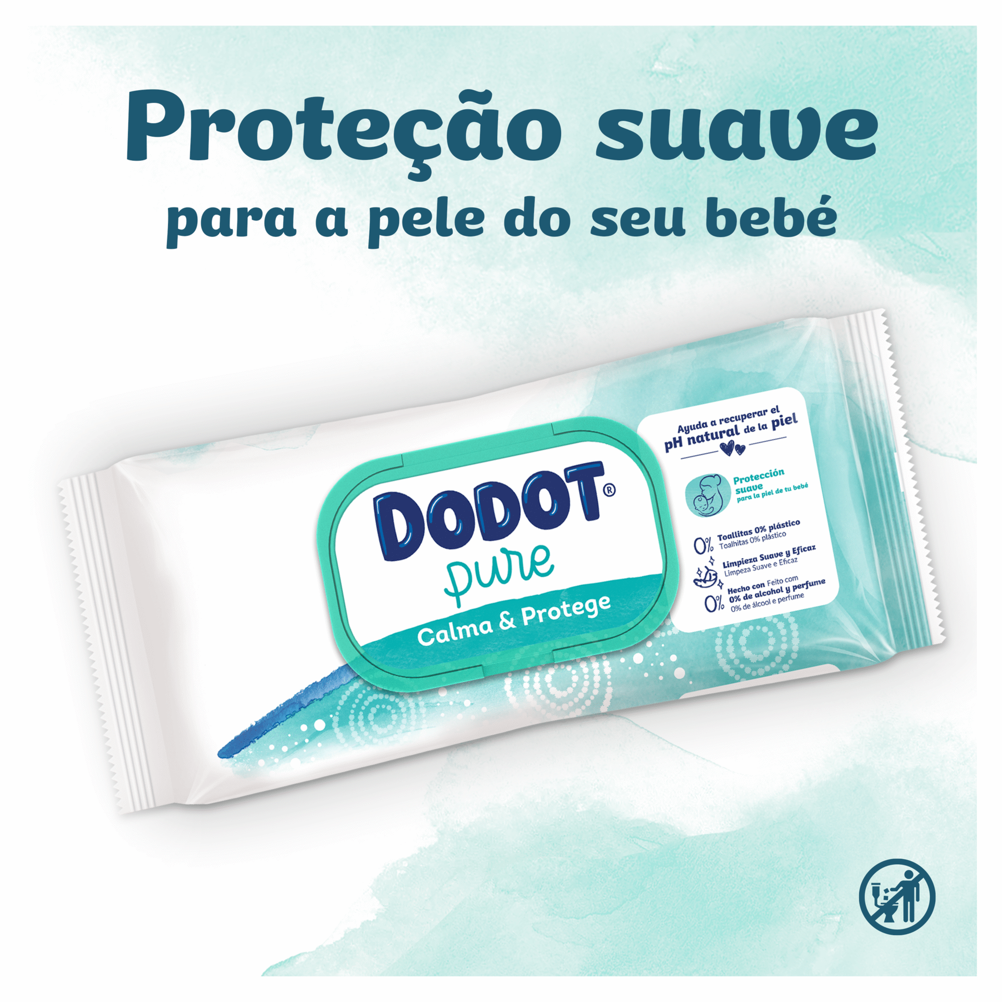 Toalhitas Beb&eacute; Pure Calma e Protege
