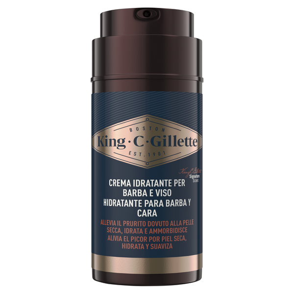 Creme de Rosto e Barba Hidratante Gillette King C.