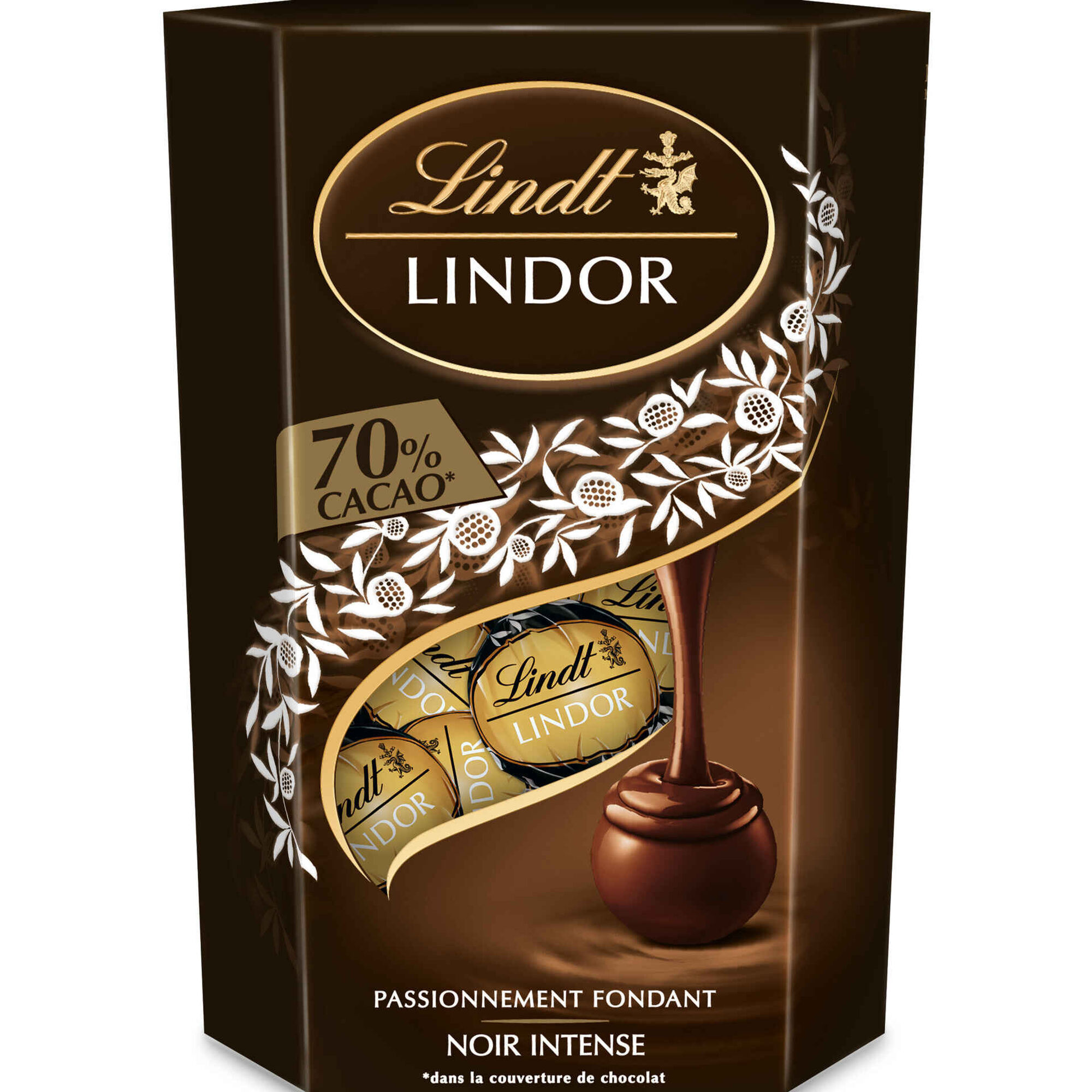 Bombons de Chocolate Lindor Cornet Negro 70%