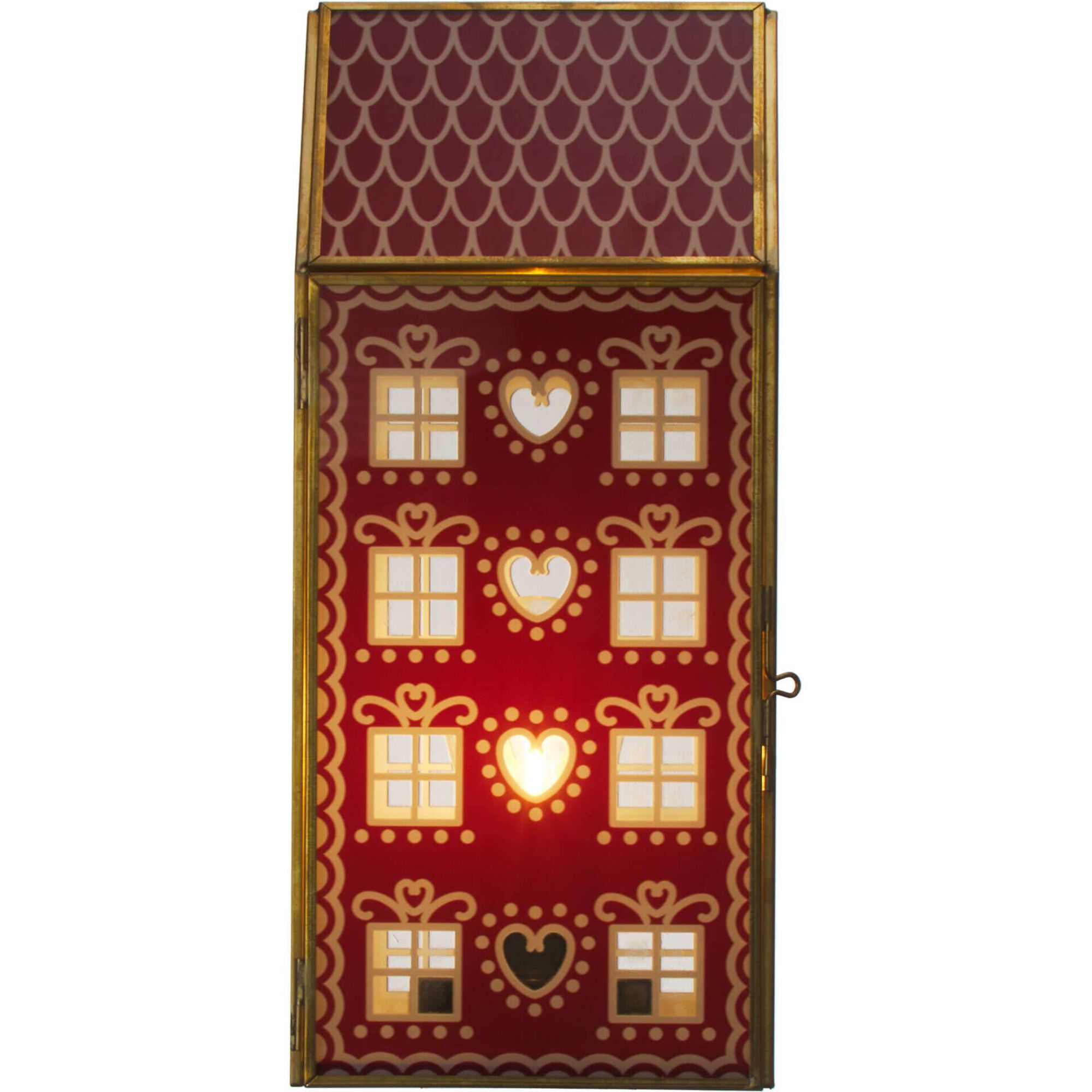 Casa Vidro 22cm com Luz Kasa