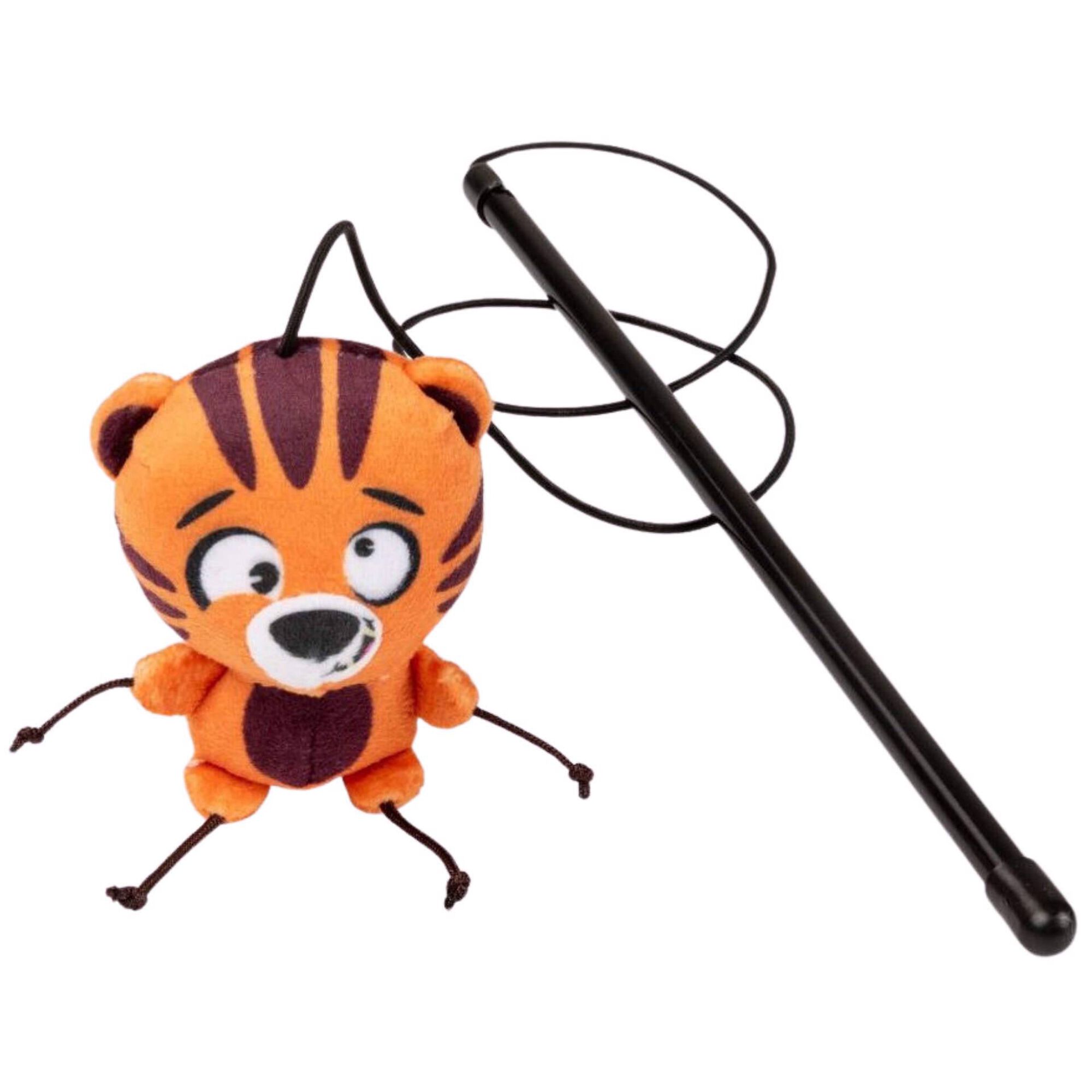 Brinquedo para Gato Peluche Tigre com Cana FuzzYard