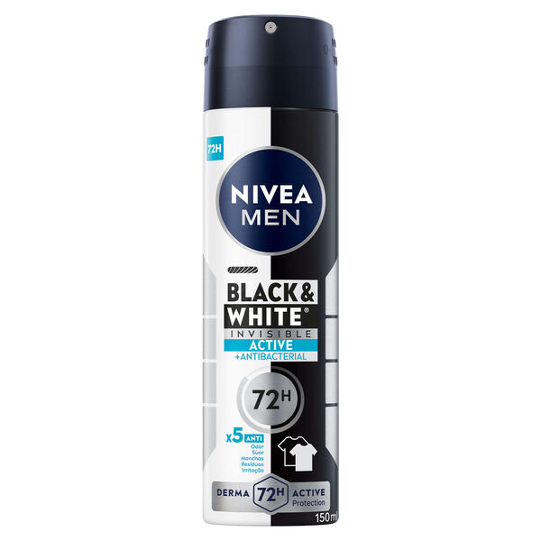 Desodorizante Spray Black & White Active Nivea Men