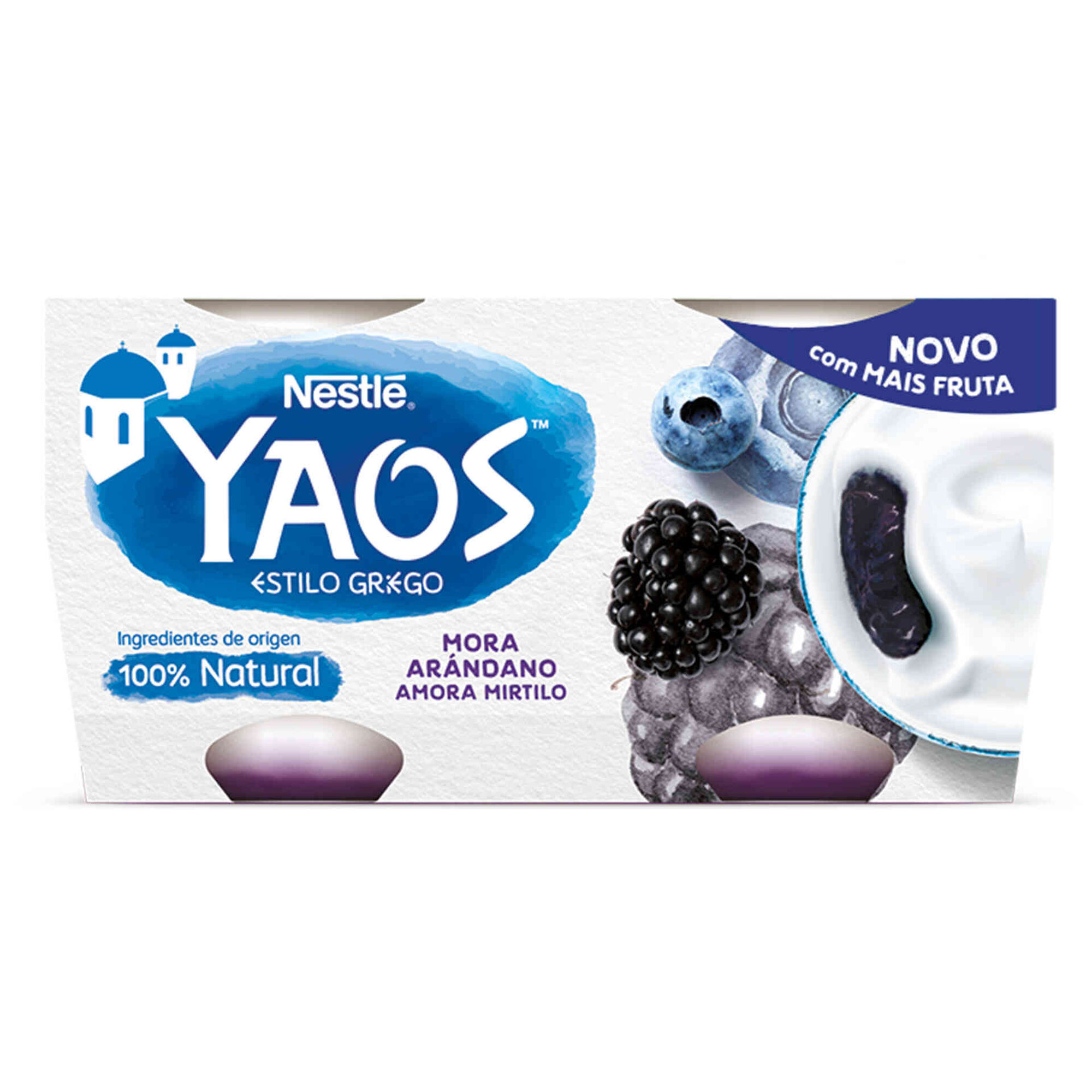 Iogurte Grego Yaos Amora e Mirtilo Iogurte Grego Yaos Amora e Mirtilo