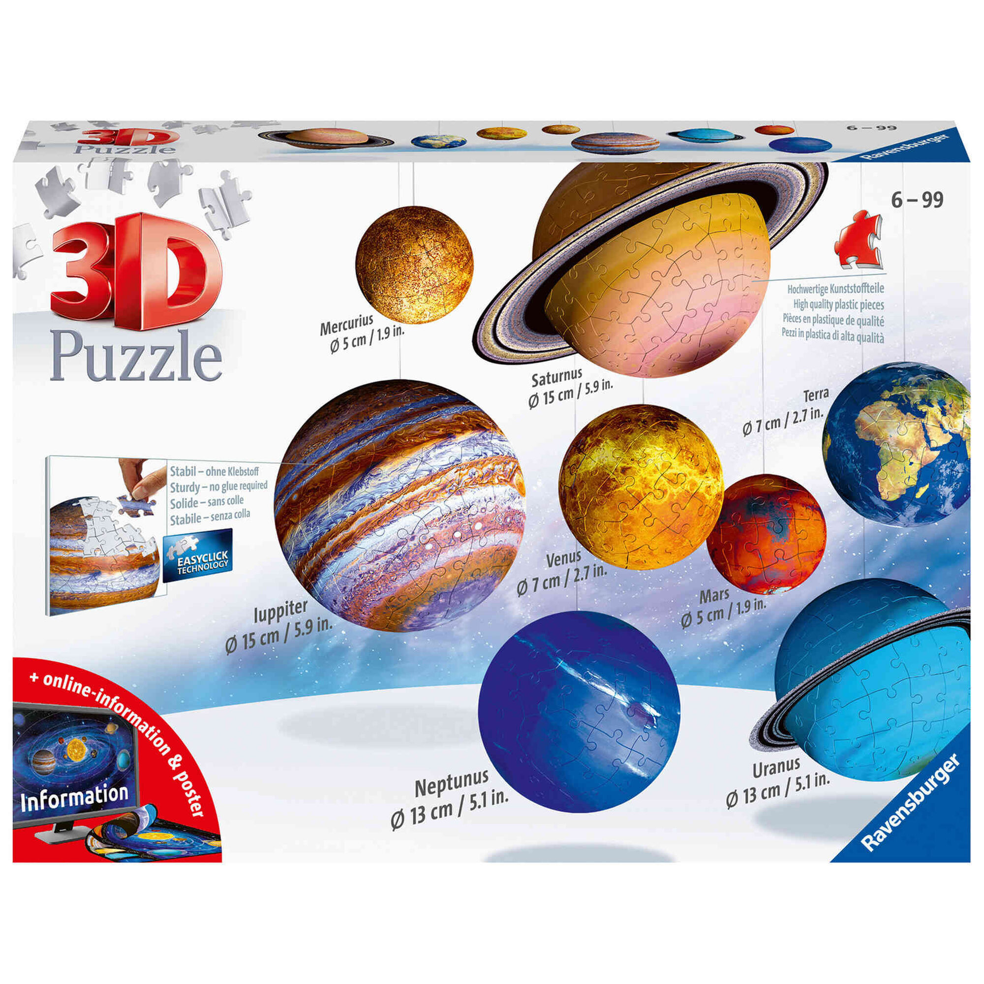 Puzzle Sistema Planetário 540 Peças
