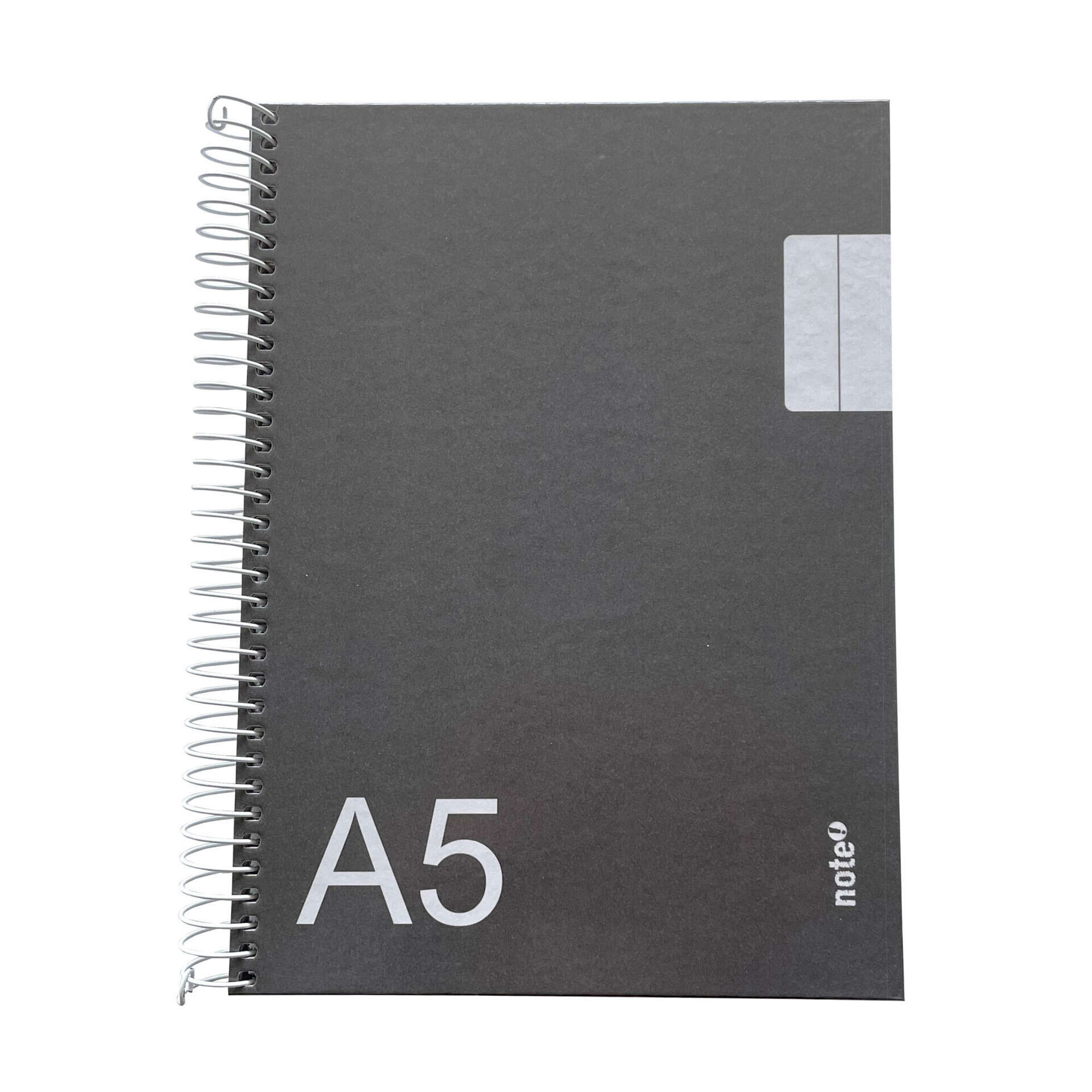 Caderno Espiral A5 Quadriculado Cinza