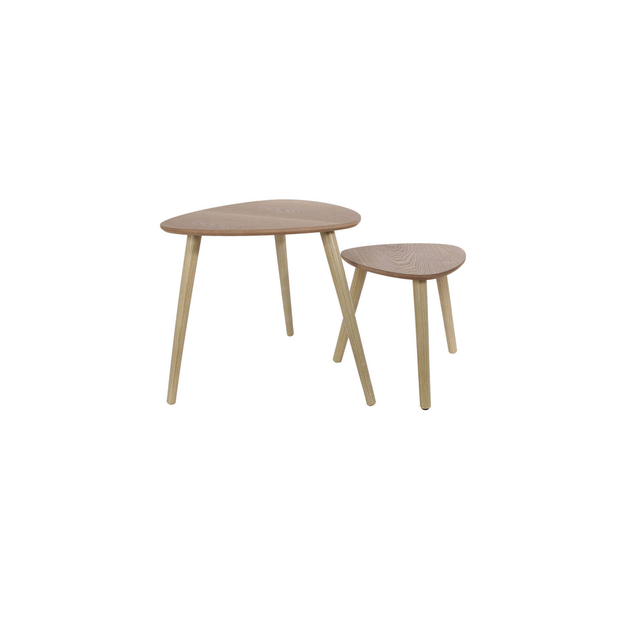 Conjunto 2 Mesas Apoio Madeira Houston