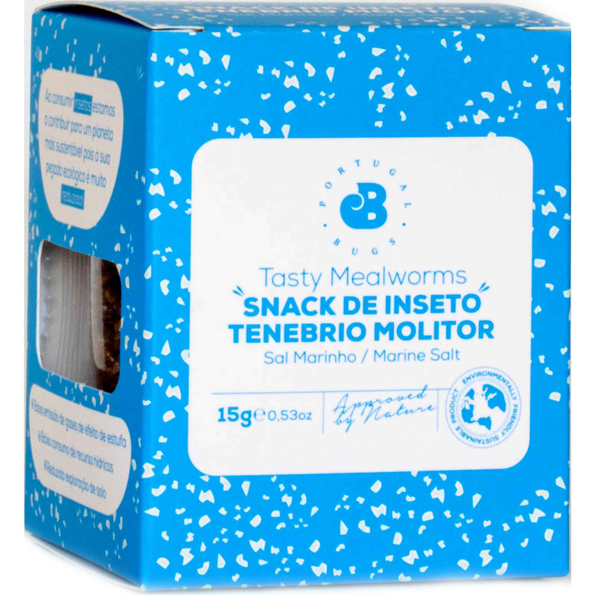Snack Tenebrio Molitor Desidratado com Sal Marinho Snack Tenebrio Molitor Desidratado com Sal Marinho