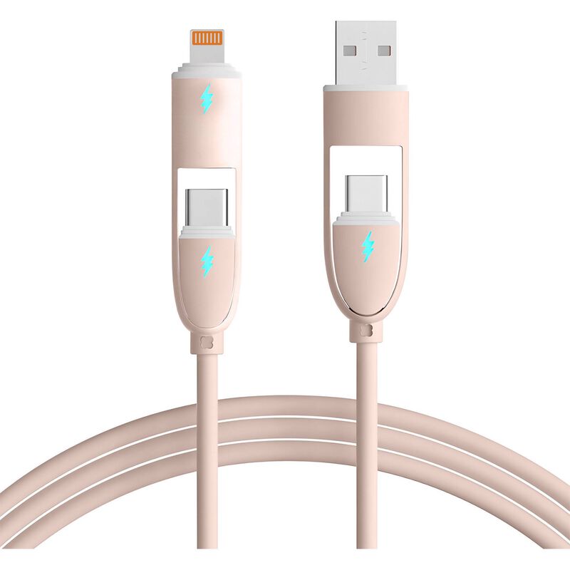 Cabo de Carregamento USB-C Fusion Rosa Bazarão
