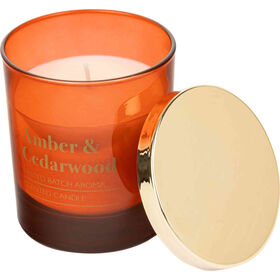 Vela em Copo com Tampa 165g Amber&Cedarwood