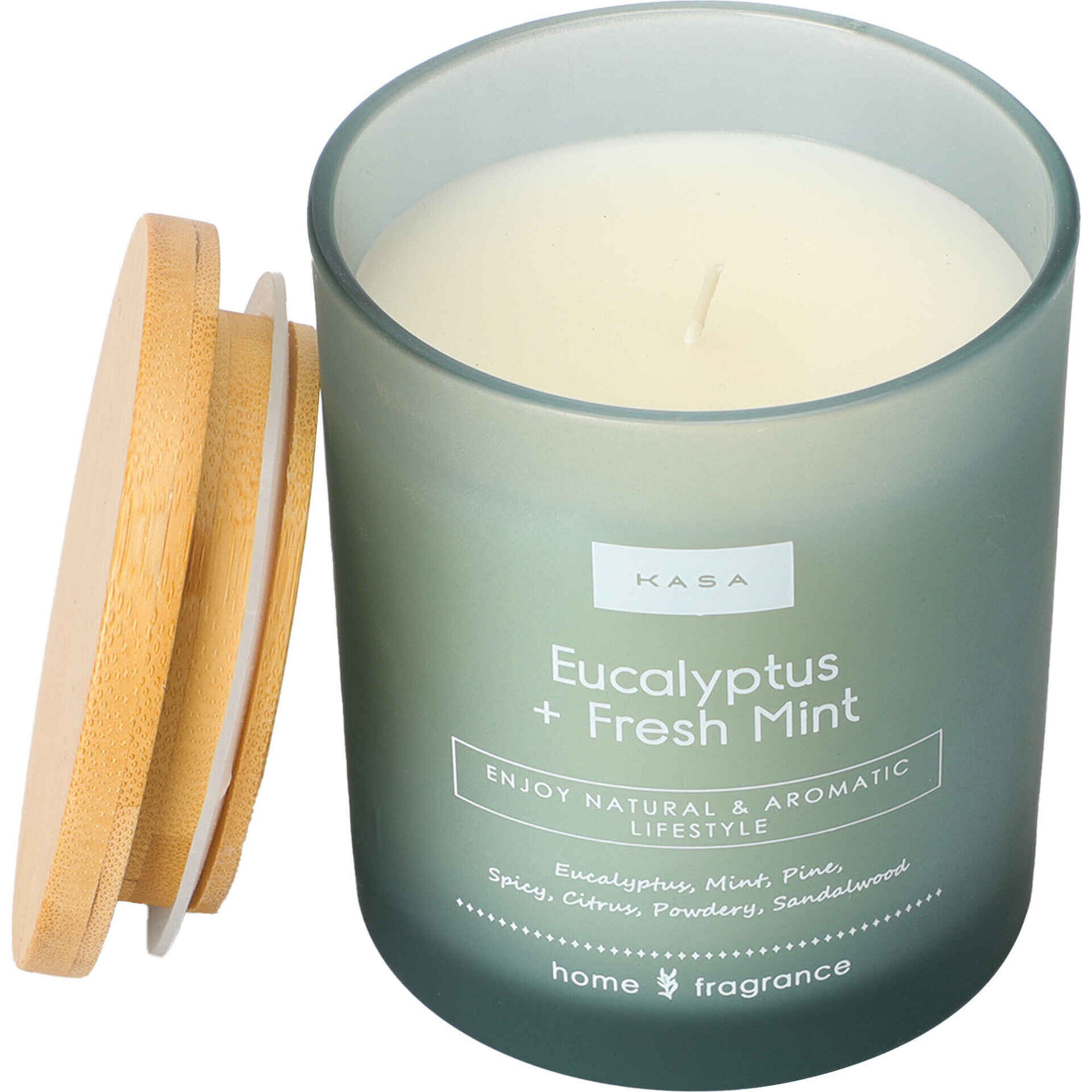 Vela em Copo com Tampa 206g Azul