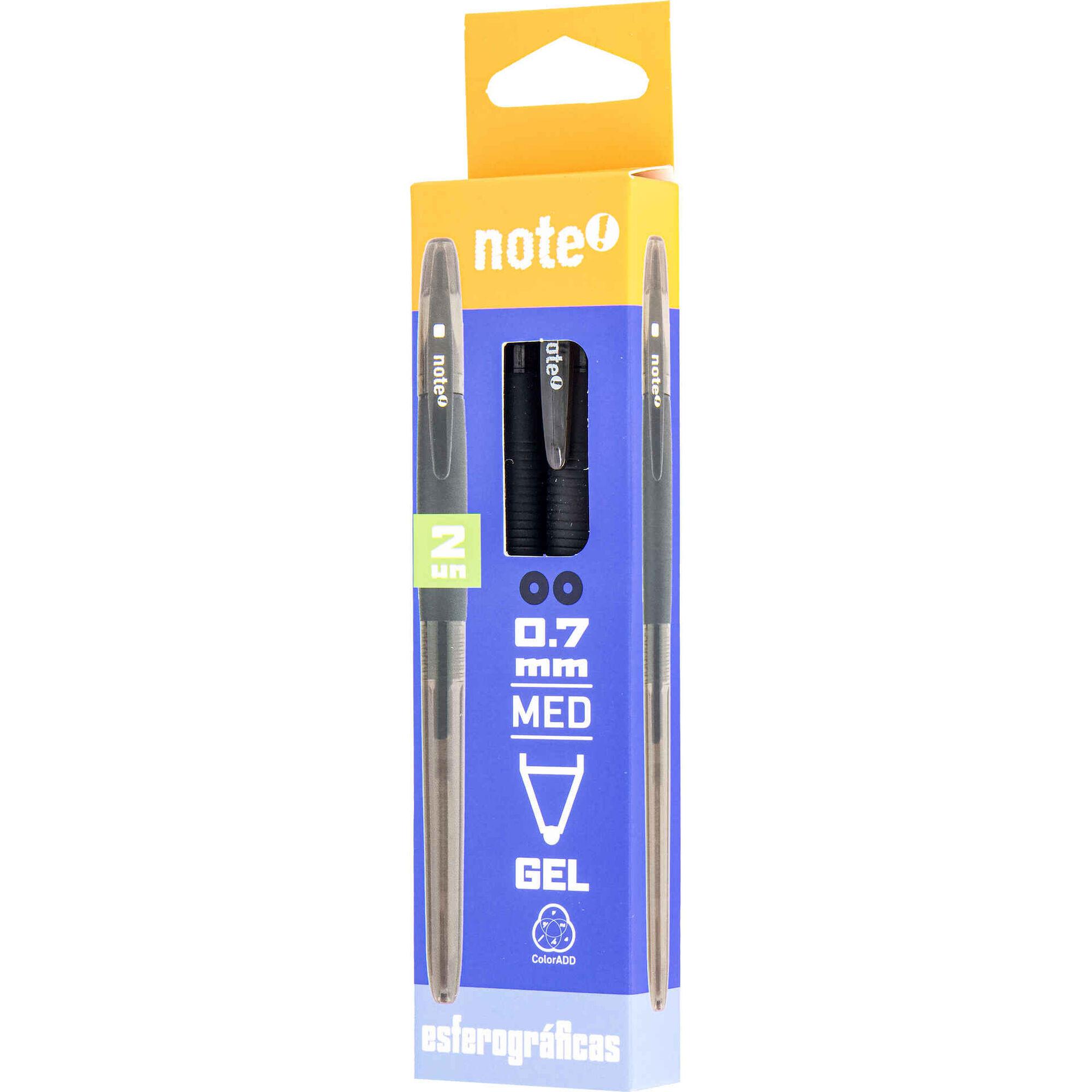 Conjunto 2 Canetas de Tinta Gel Preta Note!