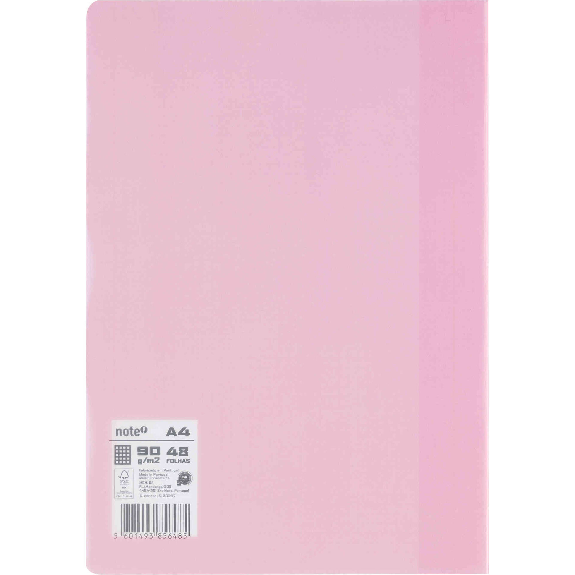 Caderno Agrafado A4 Quadriculado Pastel (v&aacute;rias cores) Note!
