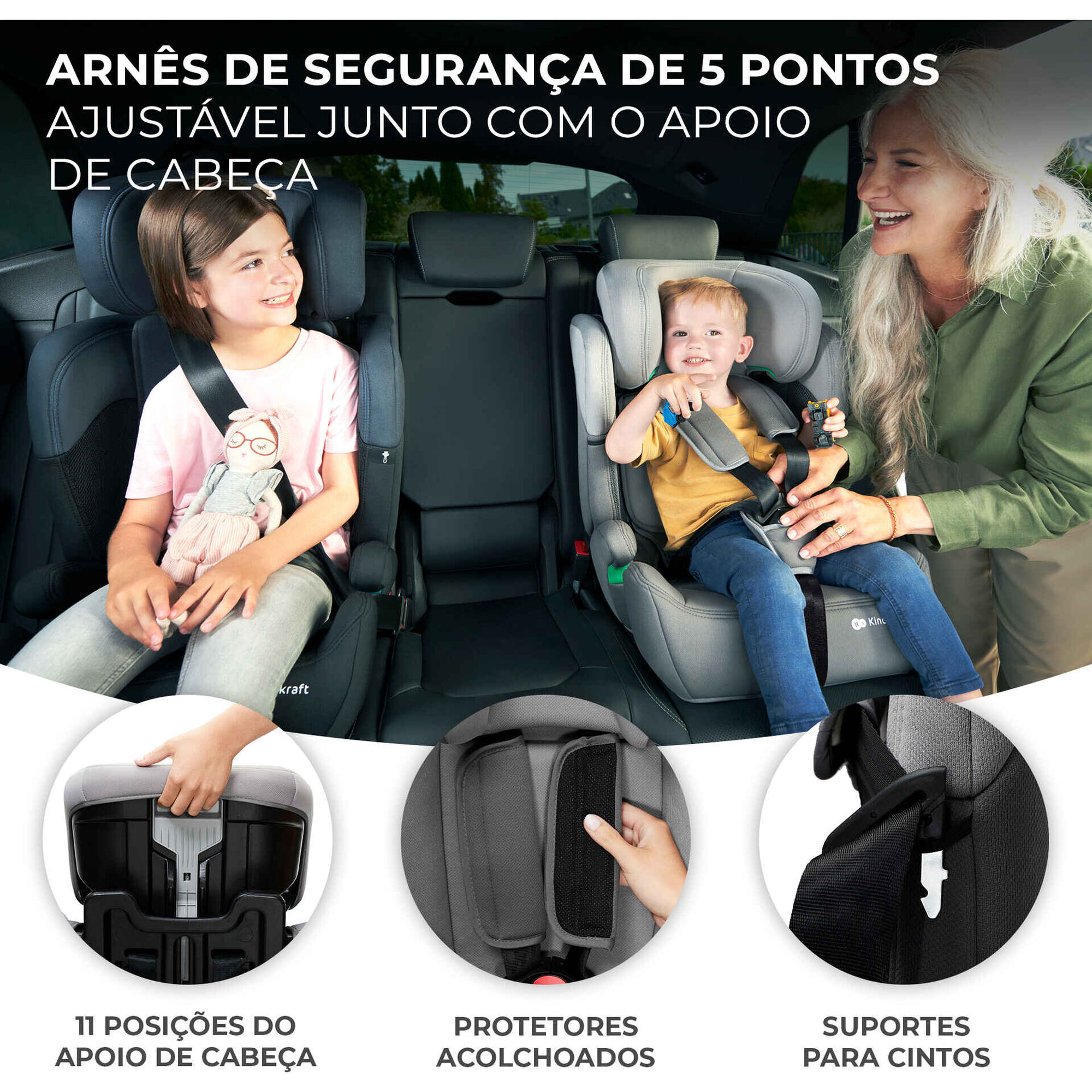 Cadeira Auto I-Size 76-150cm Verde Comfort Up Kinderkraft