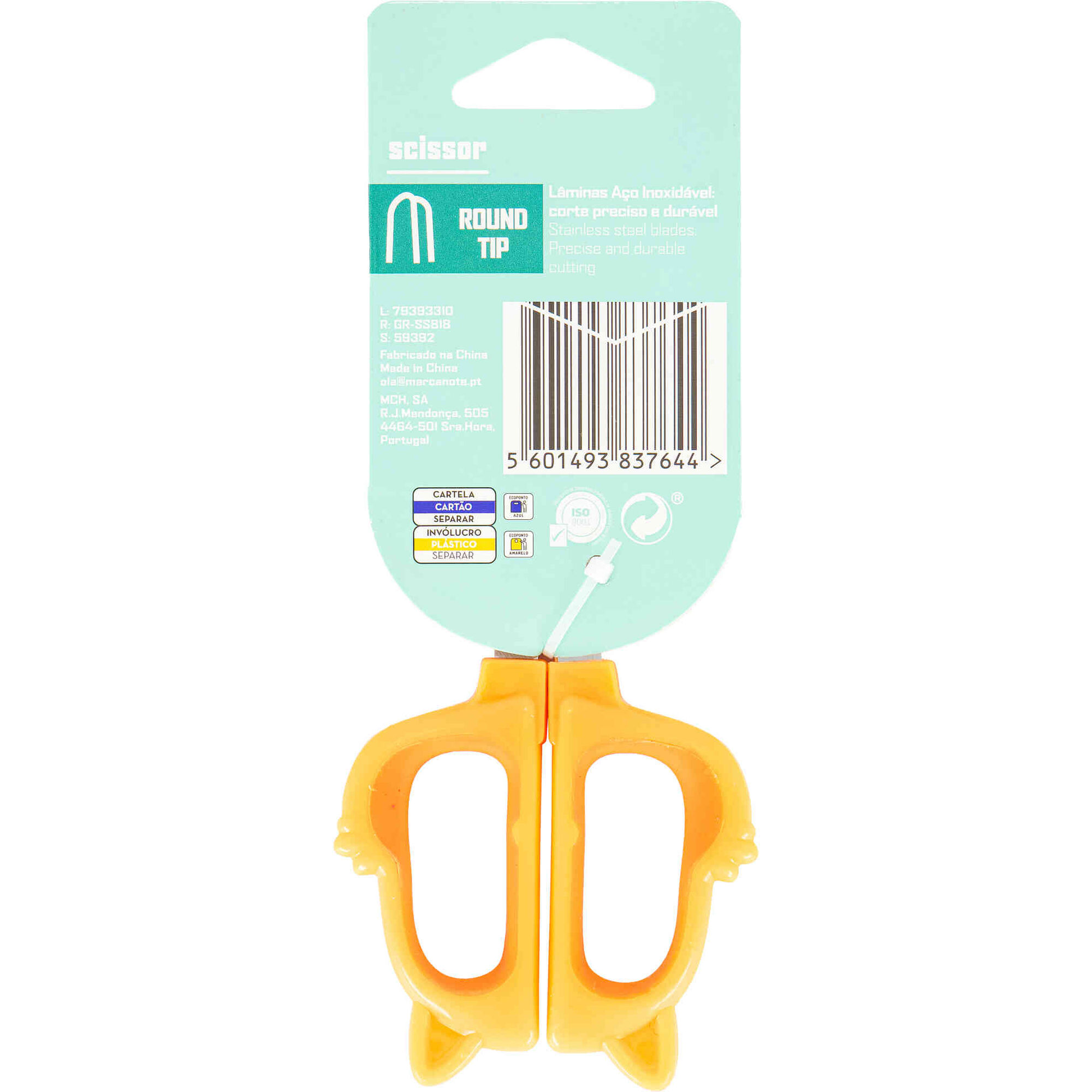 Tesoura 13,5cm Fun Animais Note!