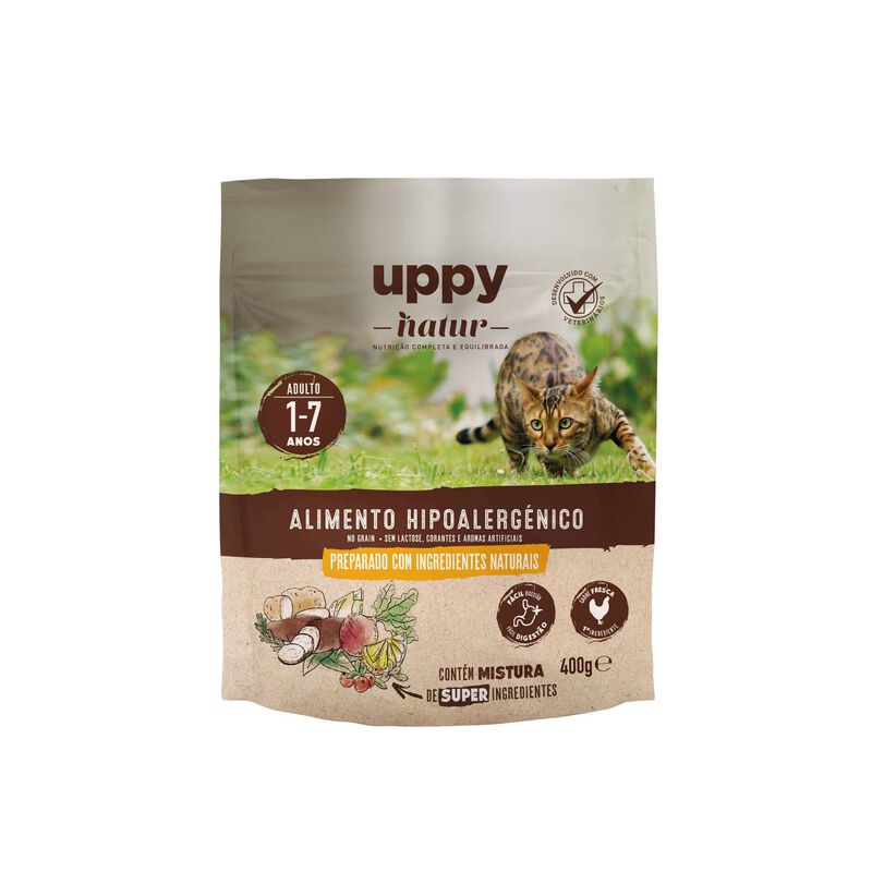 Ração para Gato Adulto Natural Sem Cereais Frango Uppy Natur