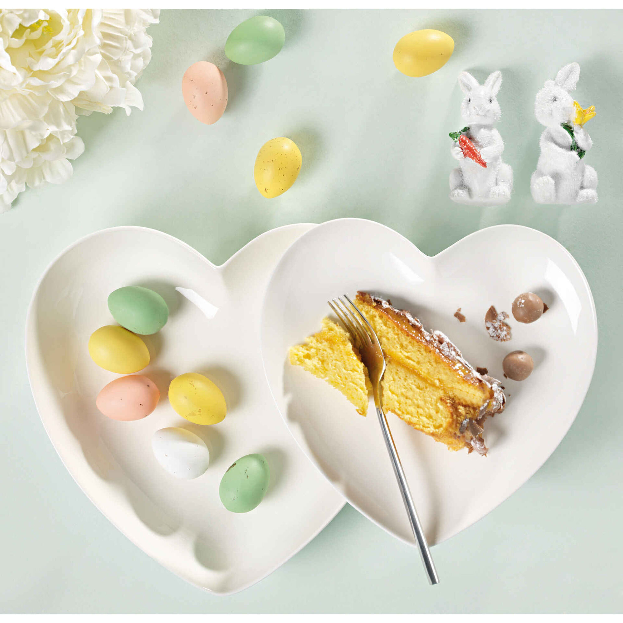 Prato Cora&ccedil;&atilde;o Branco Heart