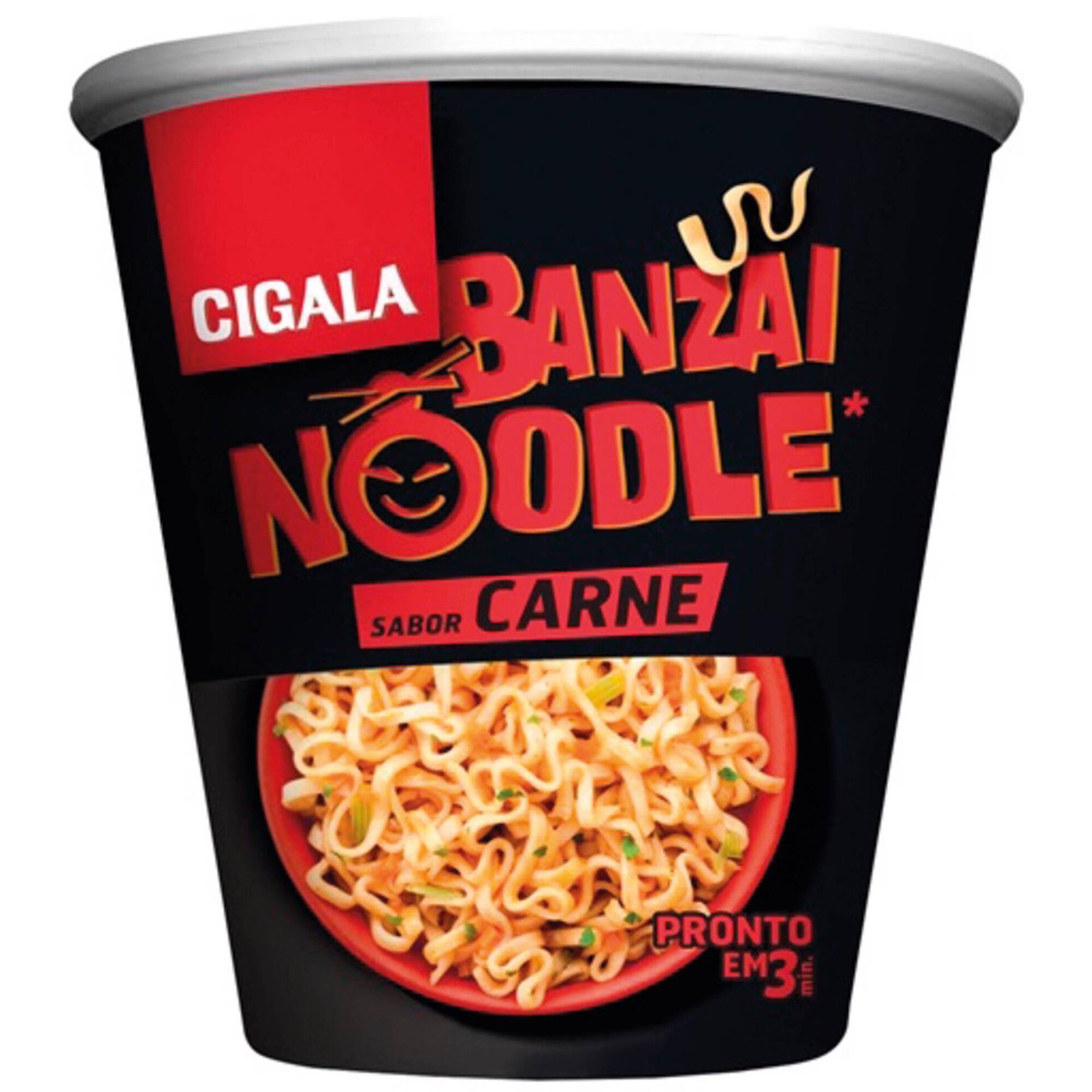 Cigala Banzai Noodle Carne 67 gr - Pack 4 x 67 gr