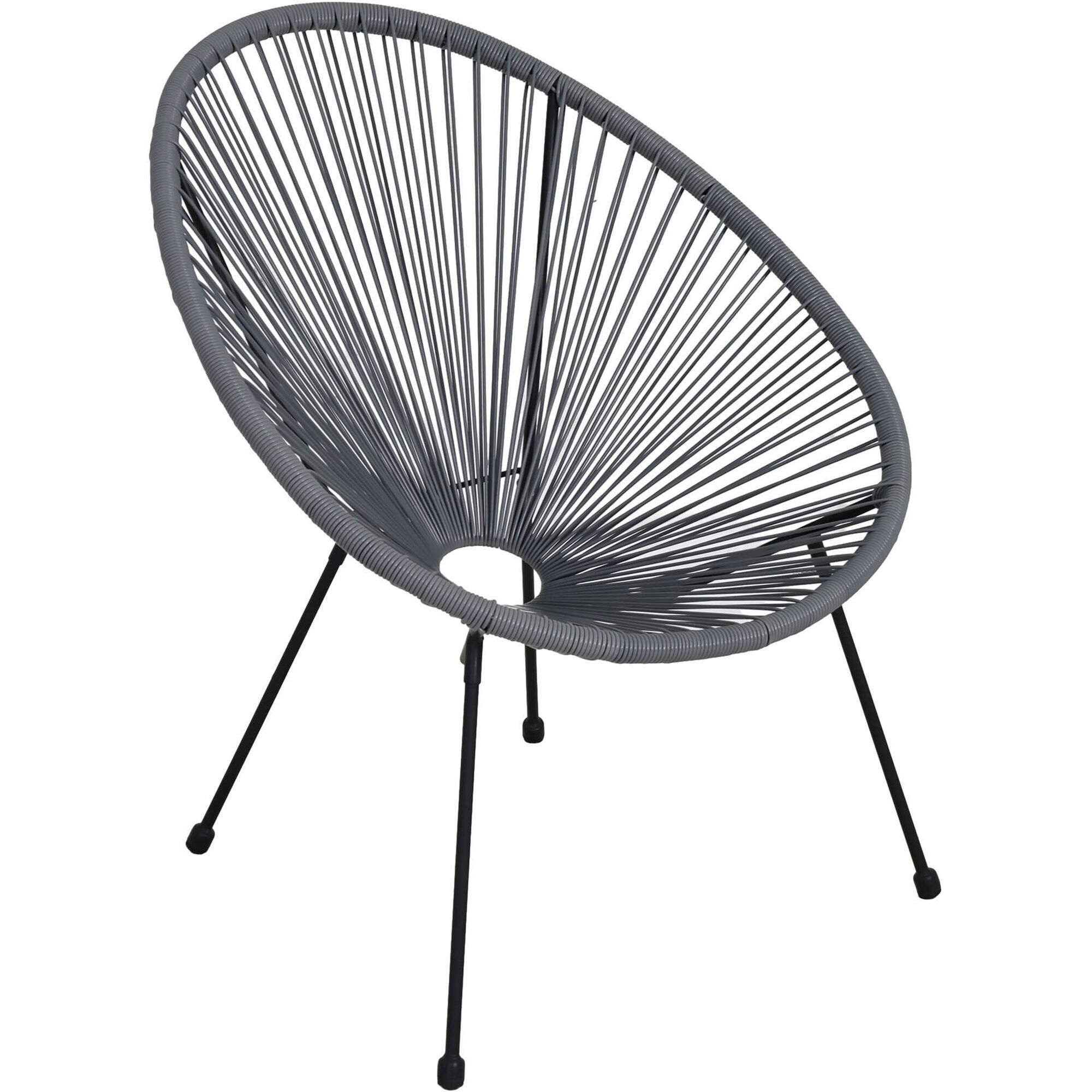 Cadeira Ovo Cinza Caribe II Kasa