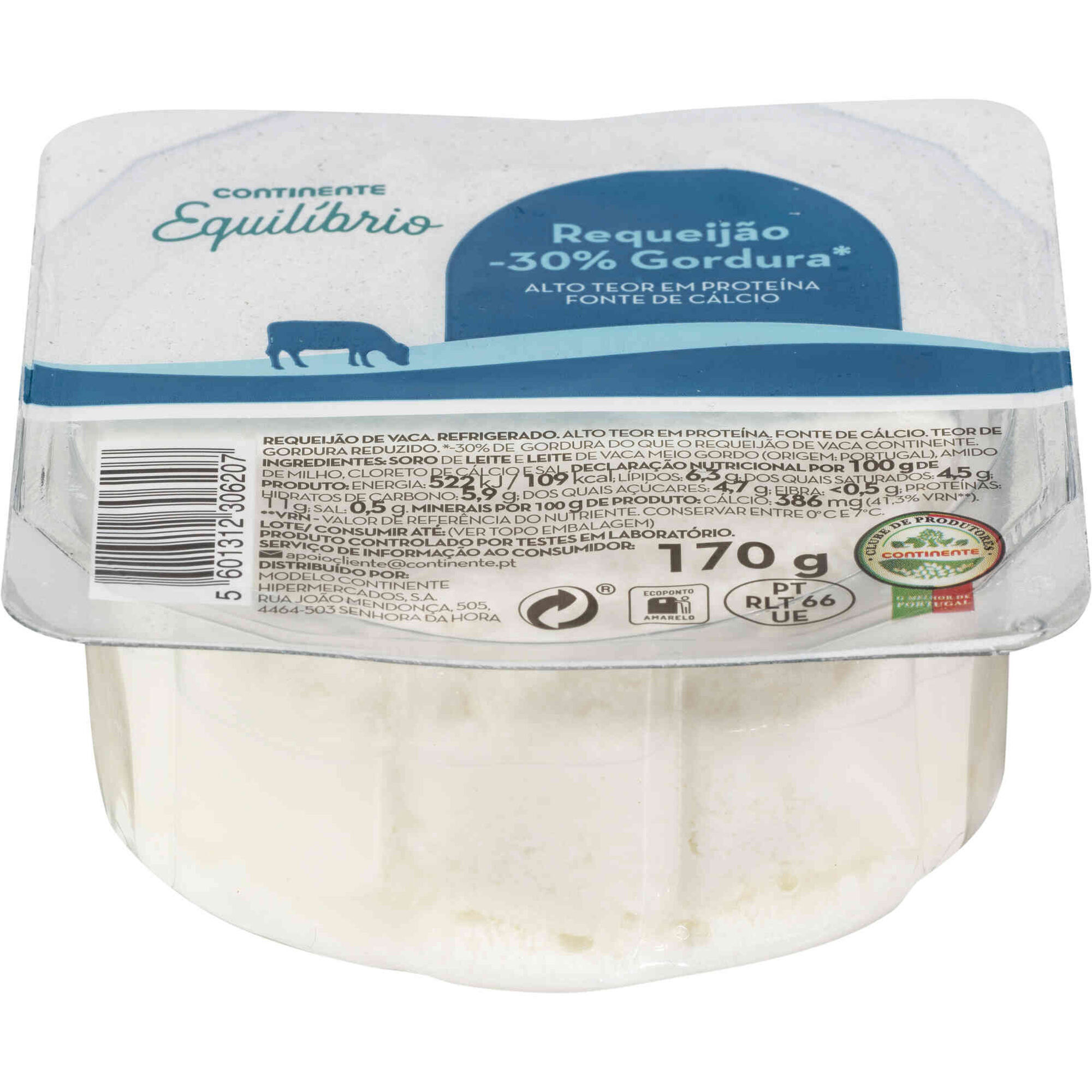 Requeij&atilde;o de Vaca Magro Continente Equil&iacute;brio