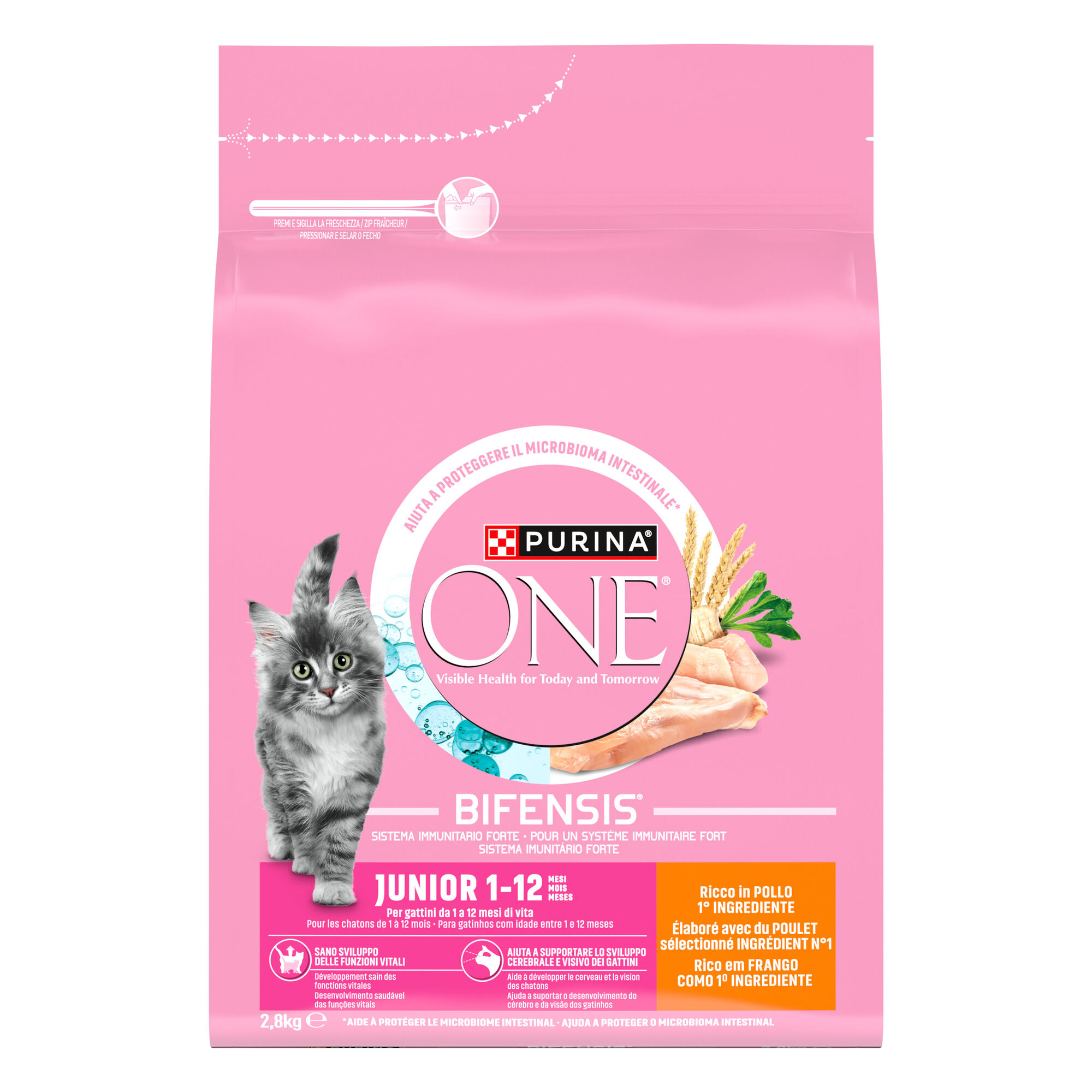Ra&ccedil;&atilde;o para Gato J&uacute;nior Frango Purina One