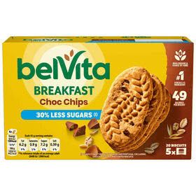 Bolachas de Cereais com Pepitas de Chocolate com Menos 30% de Açúcar Bolachas de Cereais com Pepitas de Chocolate com Menos 30% de Açúcar