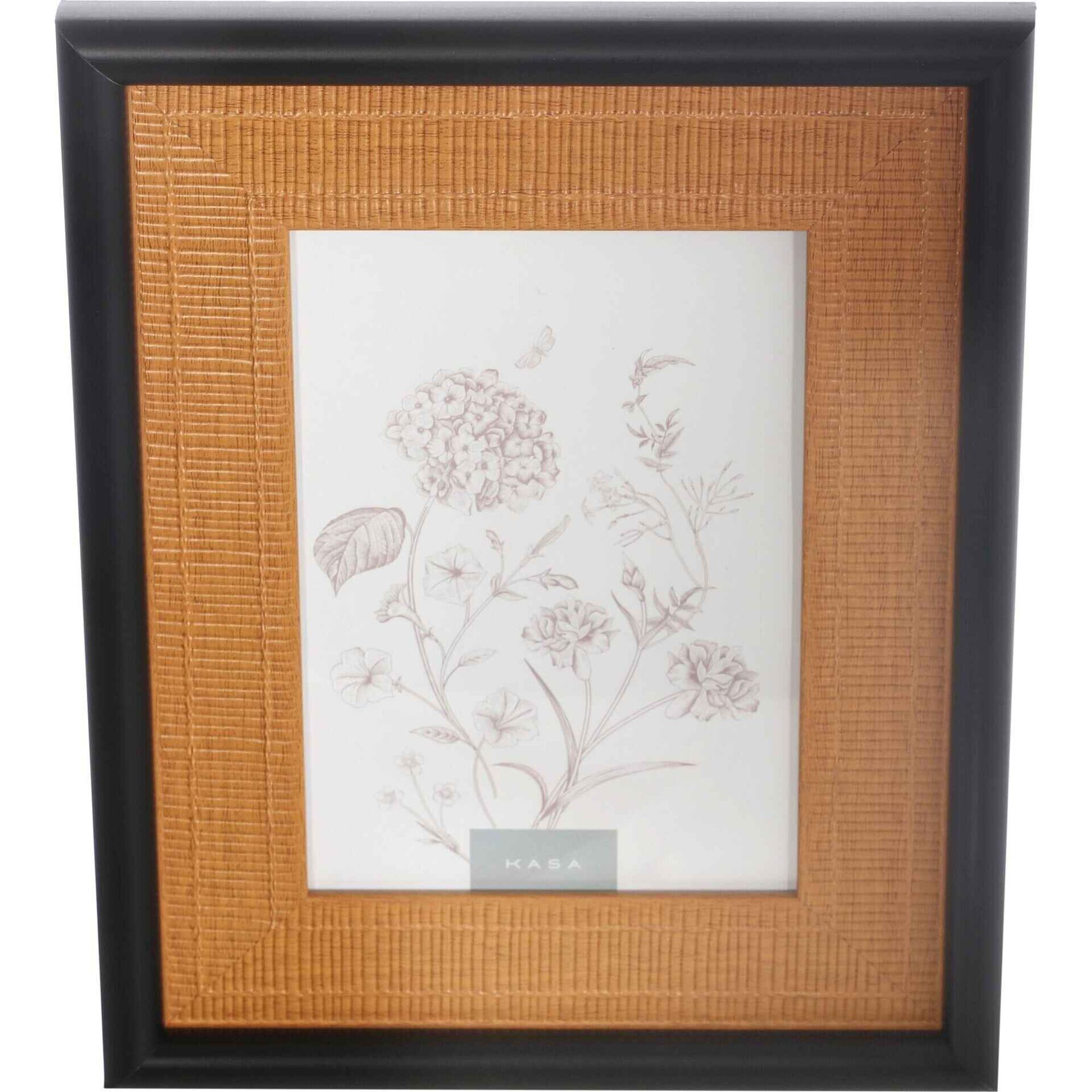 Moldura 13x18cm Palhinha com Rebordo Preto