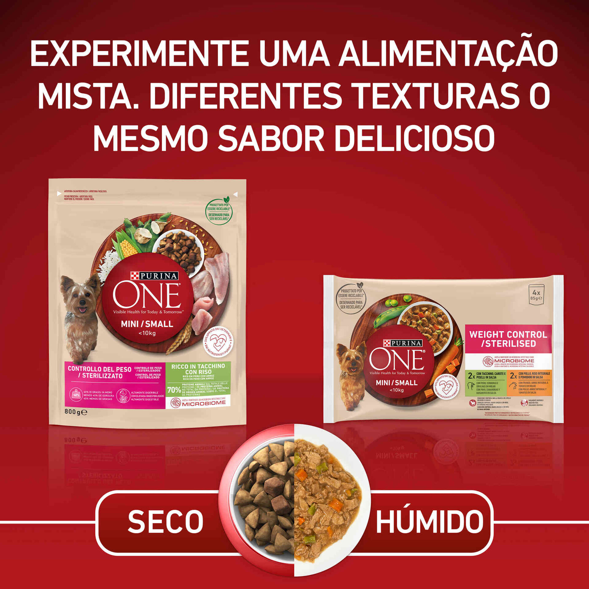 Ração para Cão Mini Weight Control Perú e Arroz