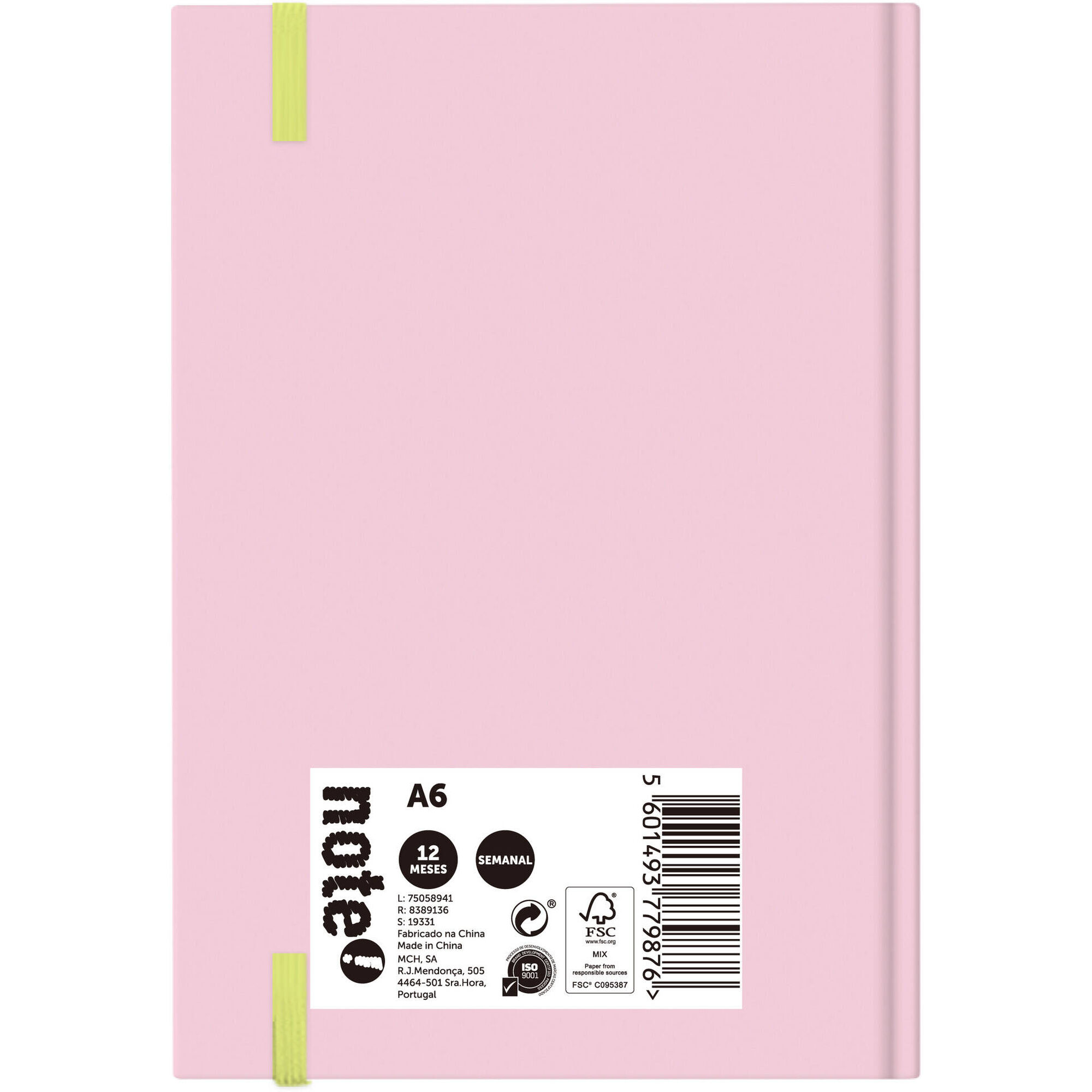 Agenda A6 2026 12 Meses (várias cores)