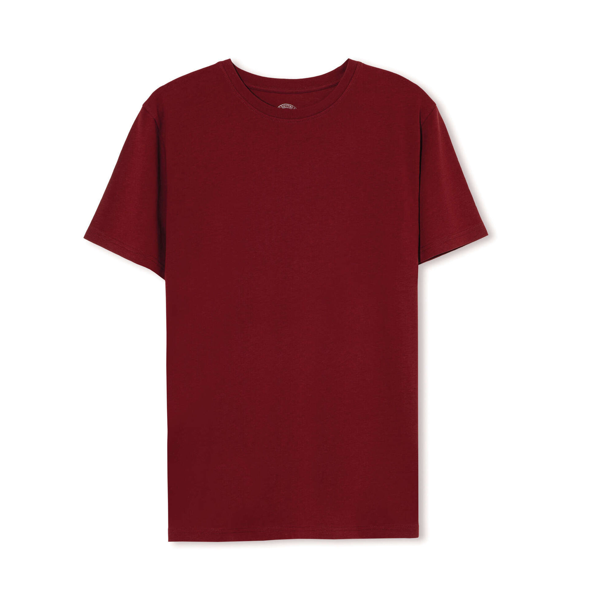 T-shirt Algodão Burgundy S Homem