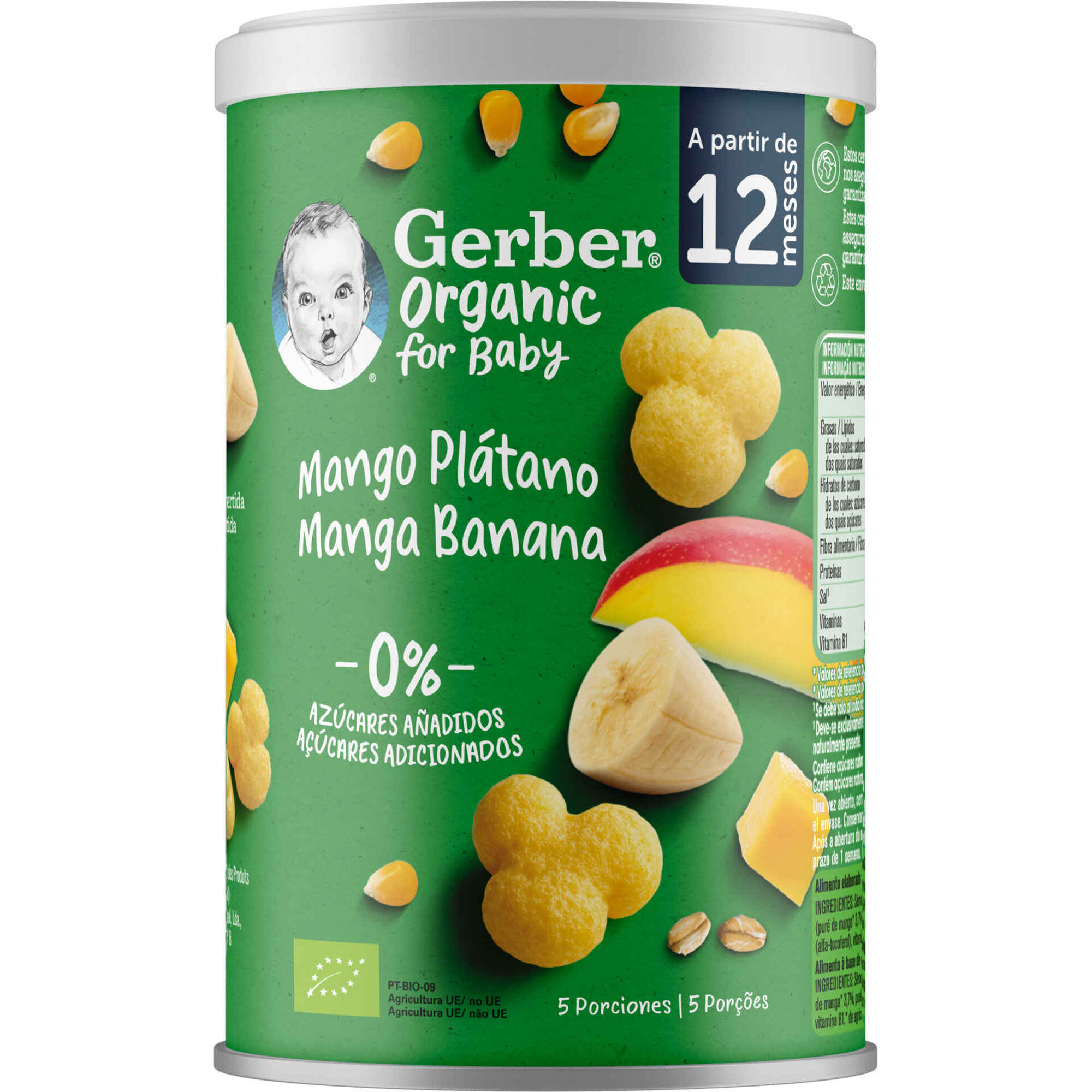 Snack para Beb&eacute; Manga e Banana +12M