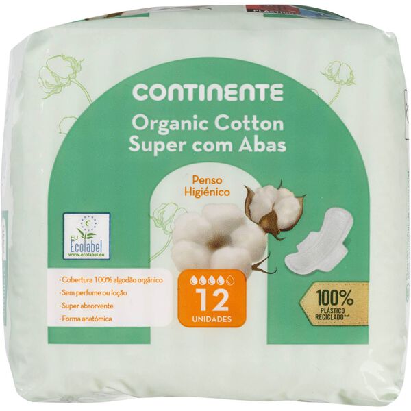 Pensos Higiénicos Super com Abas Continente