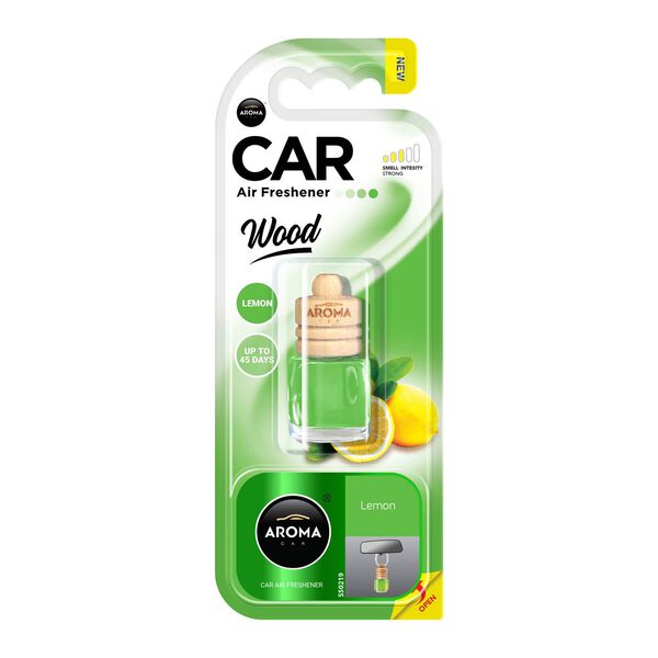 Ambientador Auto Pendurar Frasco Limão Aroma Car