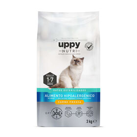 Ra&ccedil;&atilde;o para Gato Adulto Esterilizado Hipoalerg&eacute;nica Sem Cereais Frango Uppy Nutri