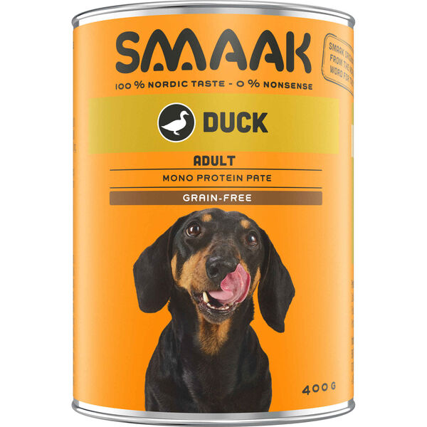 Comida Húmida para Cão Adulto Sem Cereais Pato Lata Smaak