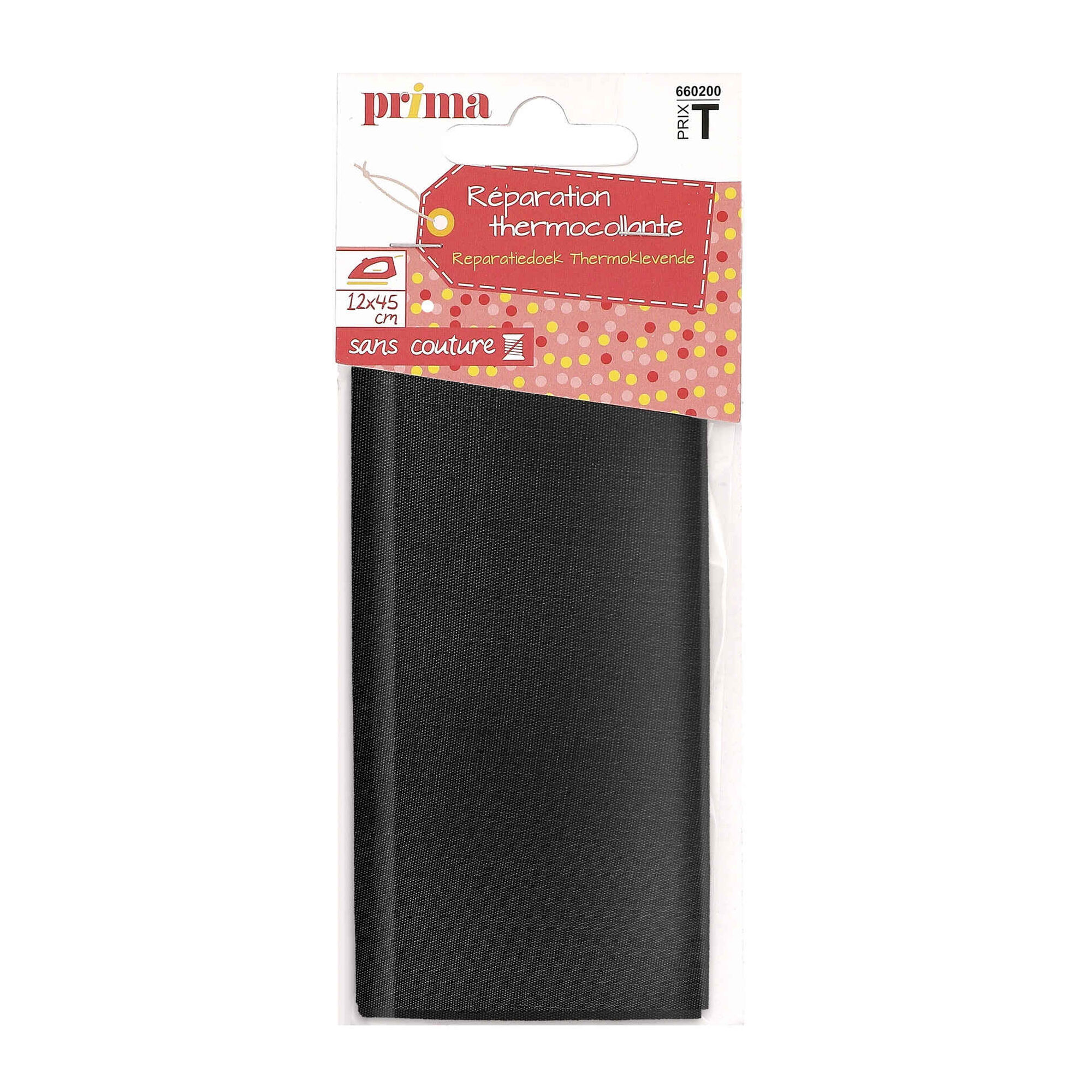 Tecido Termocolante Preto 12x45cm