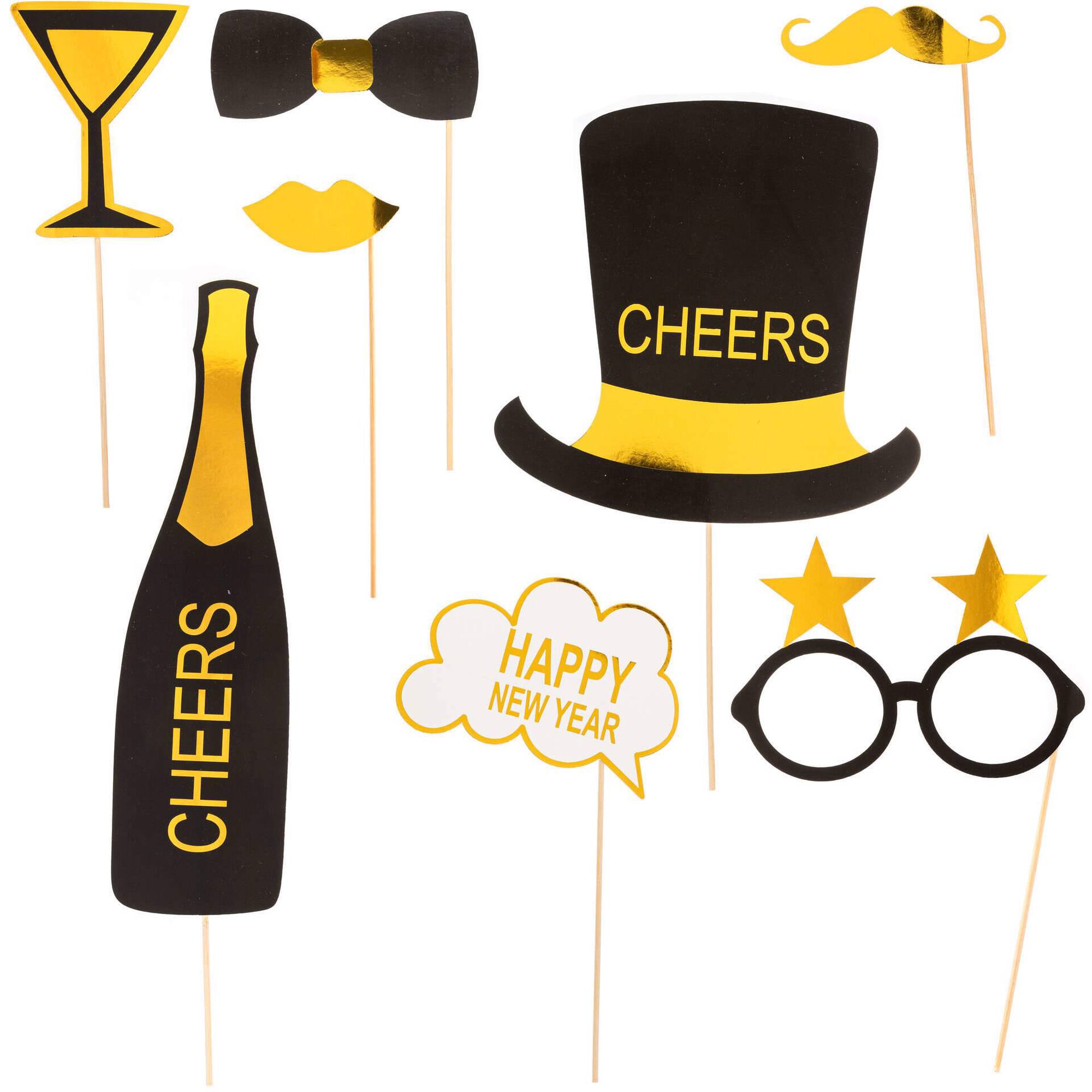 Conjunto 8 Adere&ccedil;os New Year