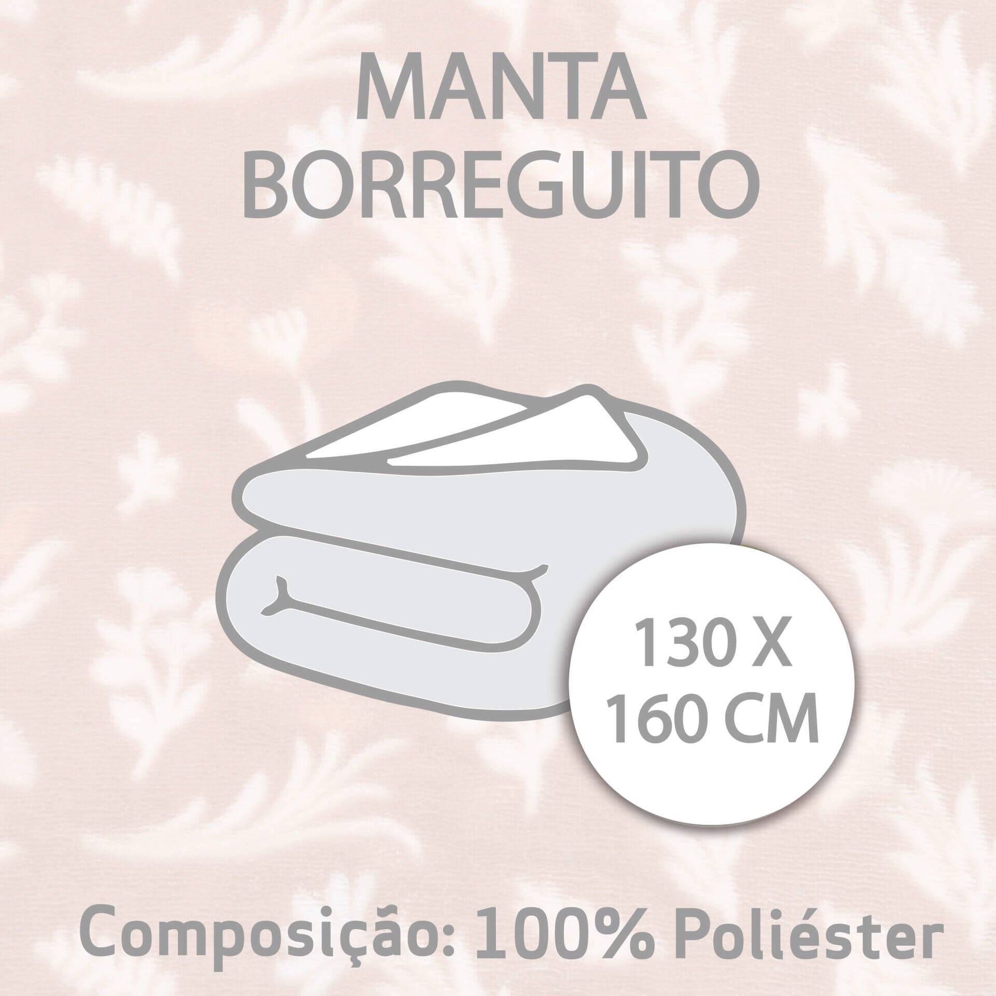 Manta Borreguito 130x160cm Rosa Plantópia