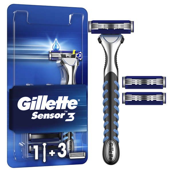 Lâminas Descartáveis Sensor3 Razor Gillette