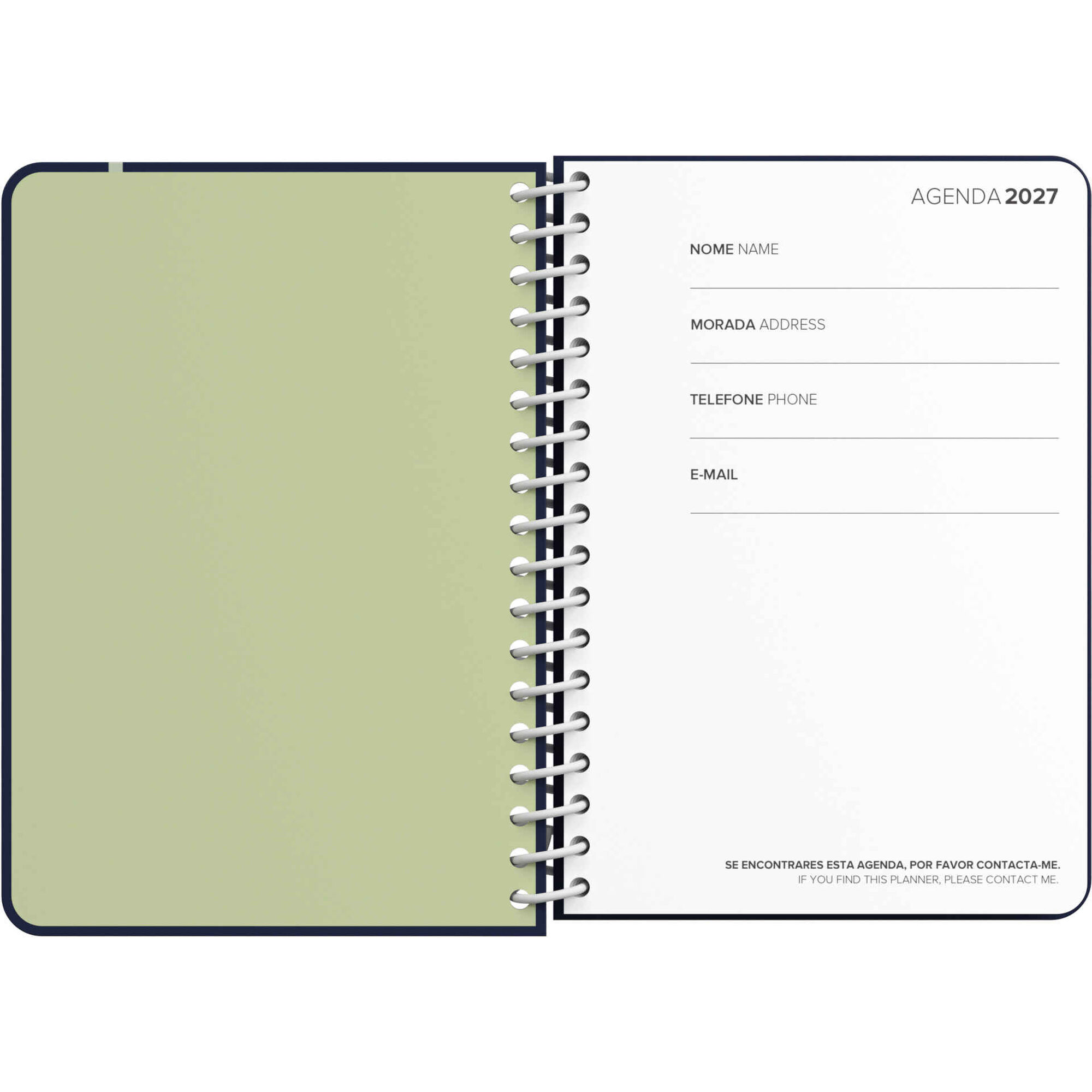 Agenda A6 2027 12 Meses (v&aacute;rias cores) Note!