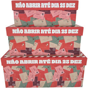 Caixa Cartão 27x20x11,5cm Carta Natal