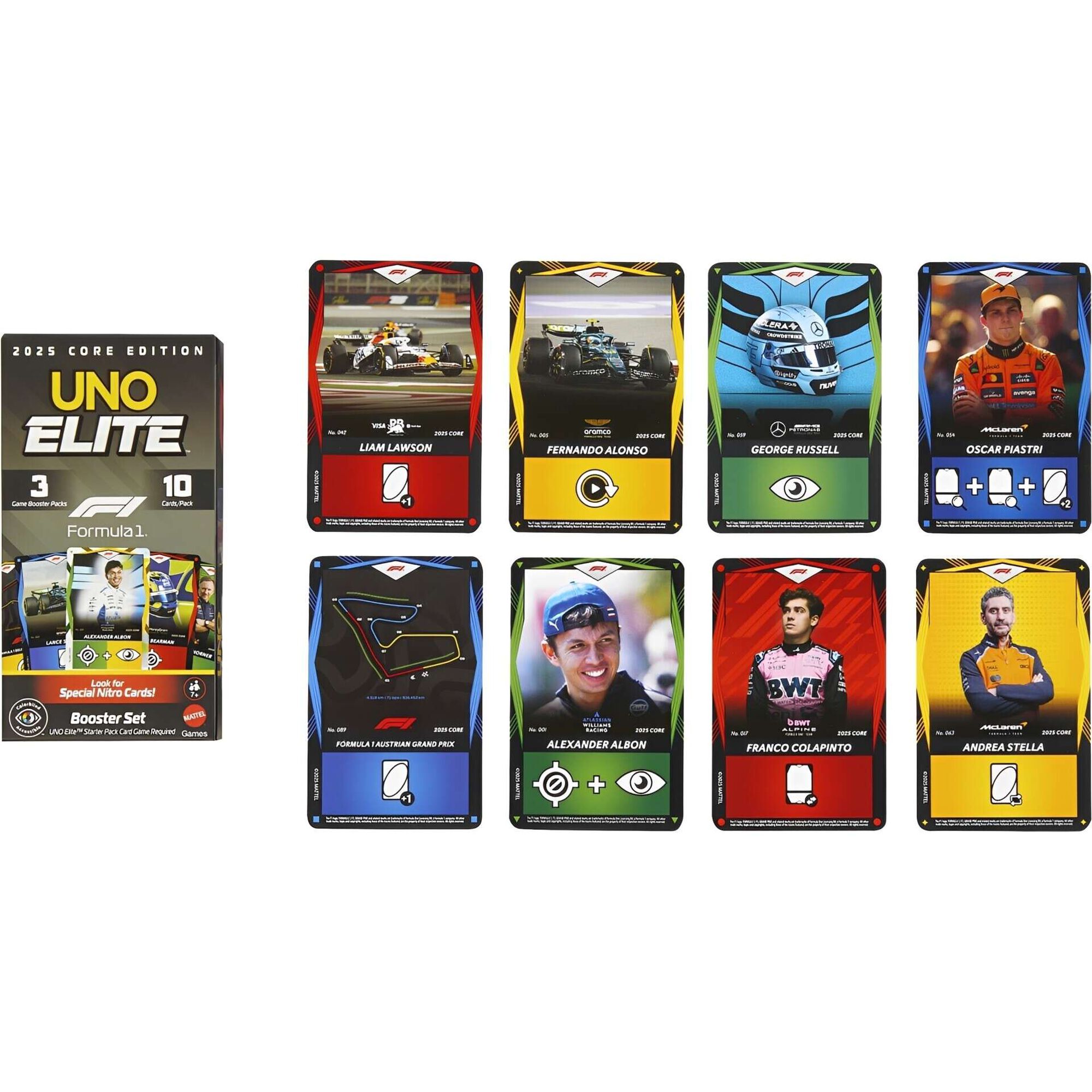 UNO - Jogo de Cartas UNO Elite F&oacute;rmula 1 Pack Refor&ccedil;o