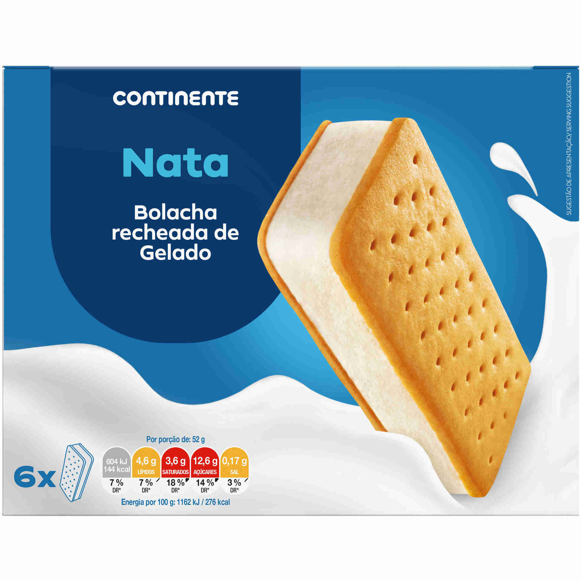 Gelado Sandwich de Nata