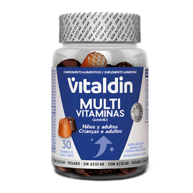 Gomas Suplemento Multi Vitaminas sem A&ccedil;&uacute;car Crian&ccedil;as e Adultos Vitaldin