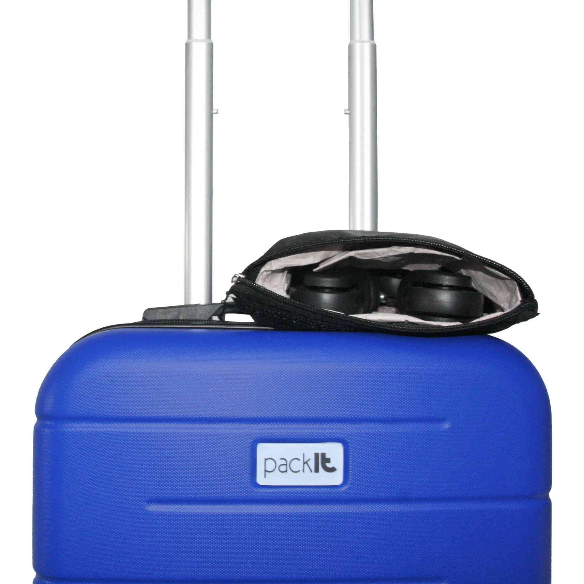 Mala de Cabine 4 Rodas Azul Bari