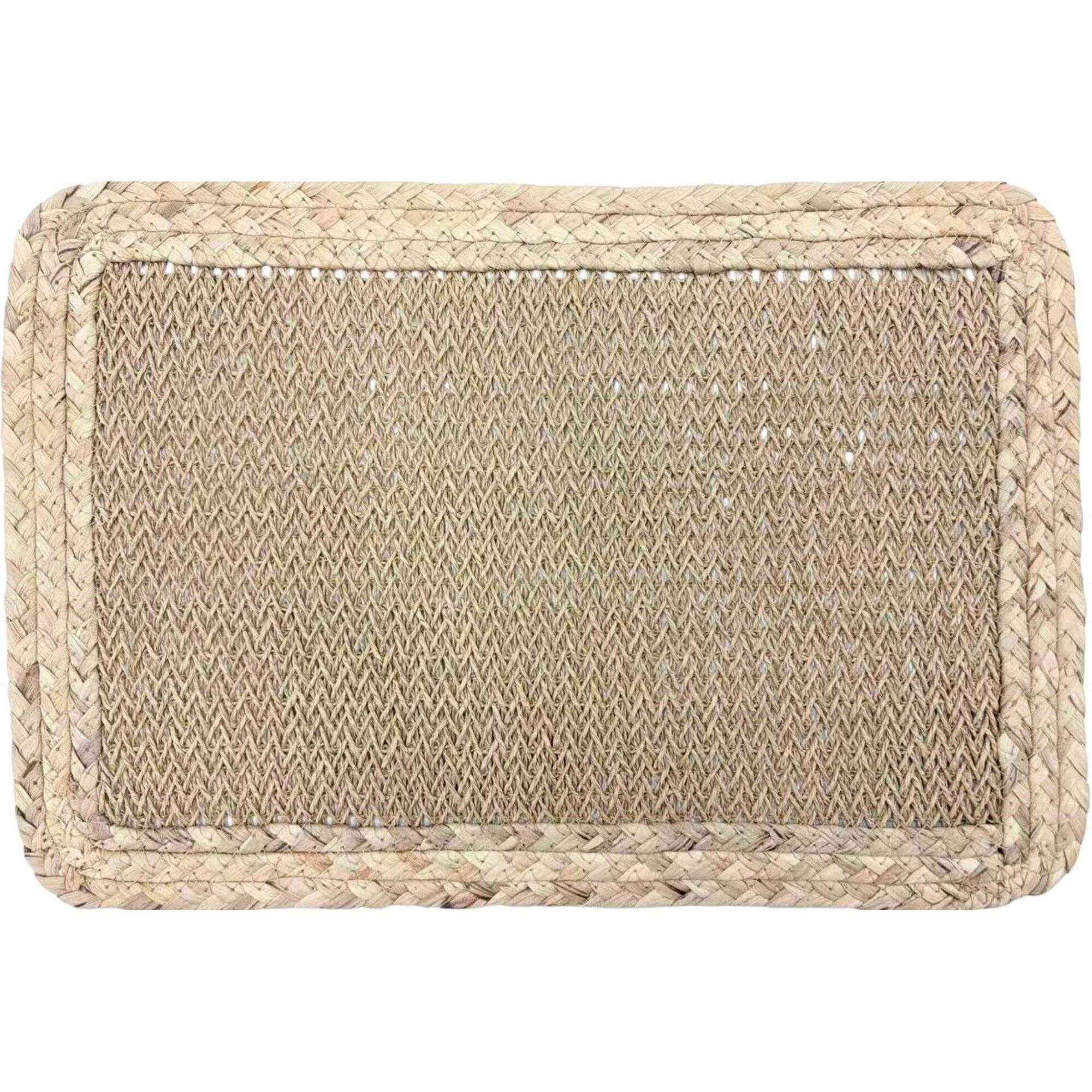 Individual Palhinha 45x30cm Bege Deep Moss Kasa