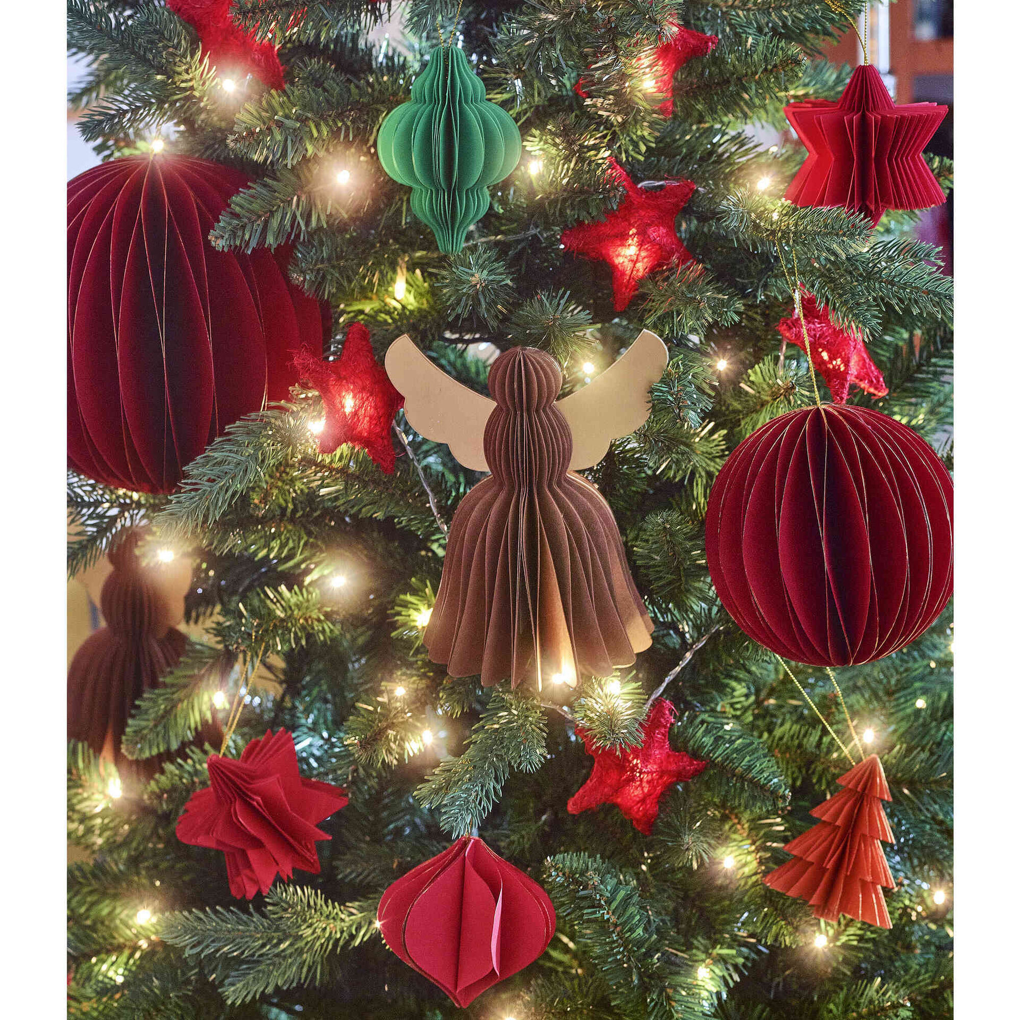 Ornamento Papel Vermelho