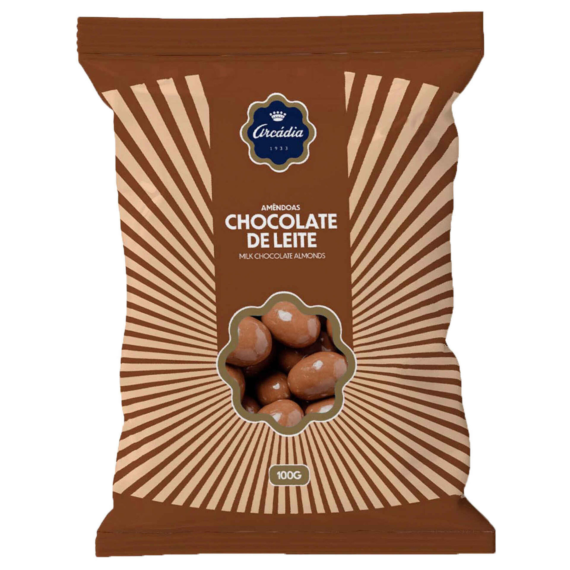 Am&ecirc;ndoas Chocolate de Leite Arc&aacute;dia