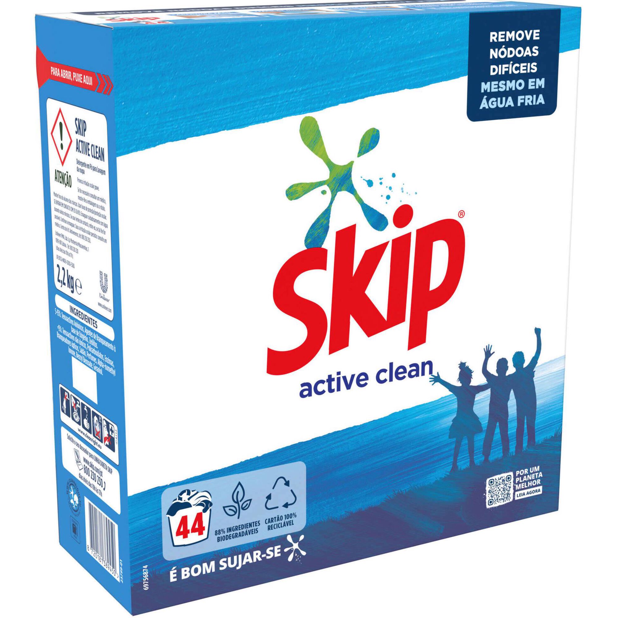 Detergente Máquina Roupa Pó Active Clean