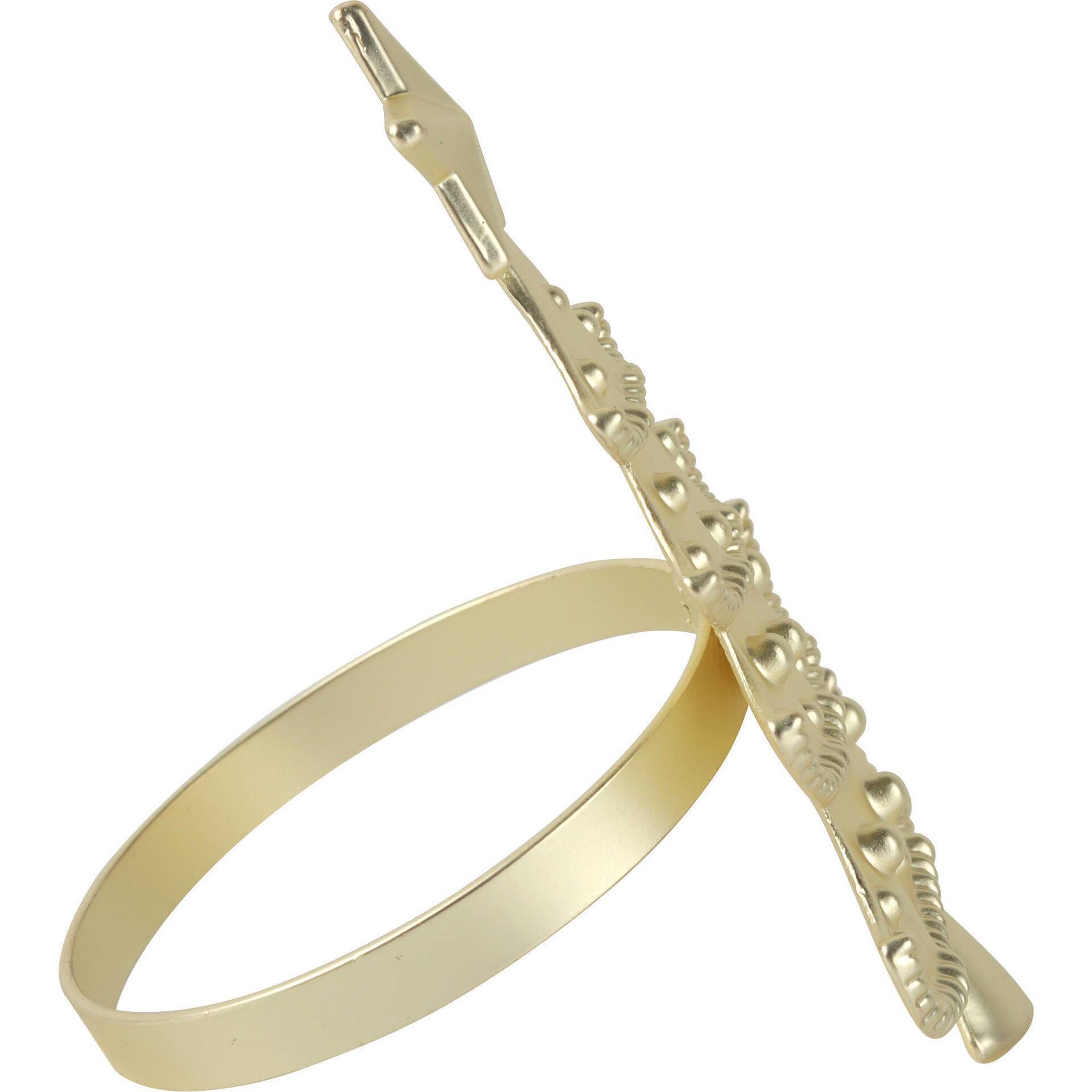 Argola Guardanapo Dourada Árvore