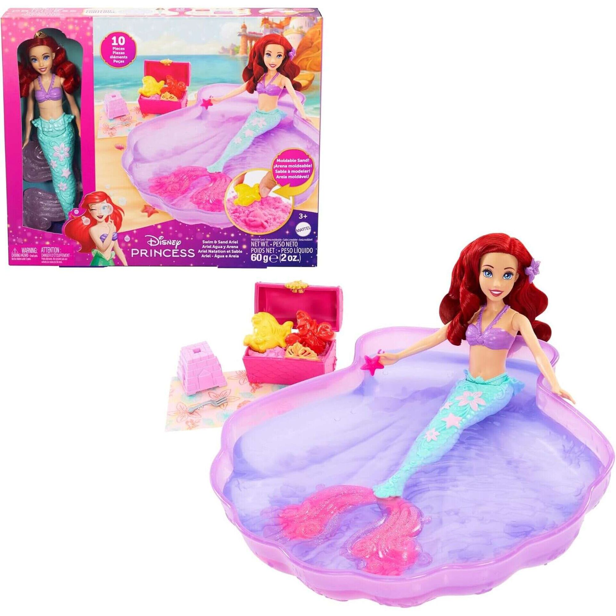 Disney - Boneca Princesa Ariel Water Fun